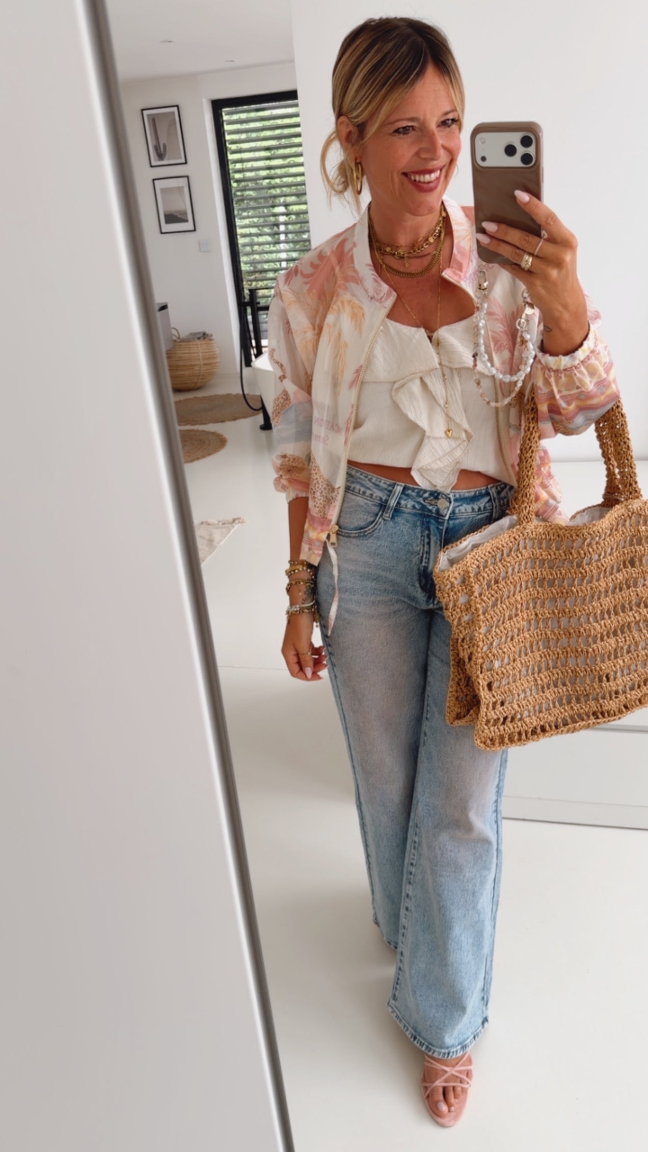 Structured Spaghetti Top Ruffles