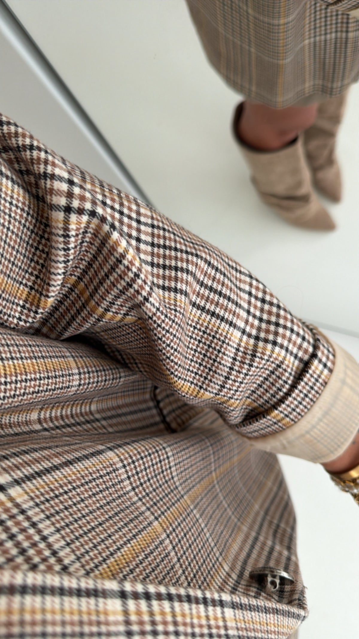 Karo Blazer Brosche