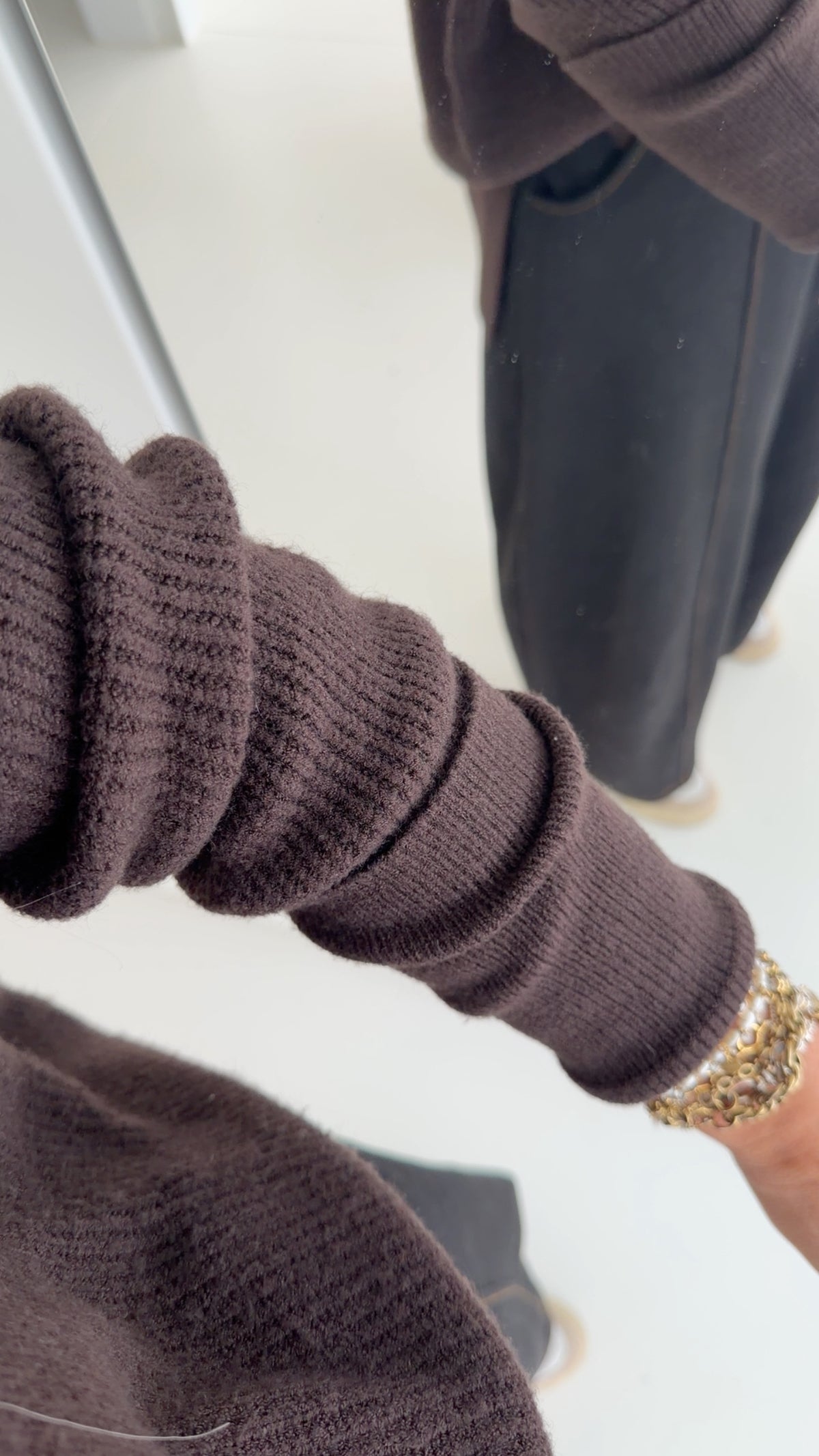 Essential Strickpulli Gerippt