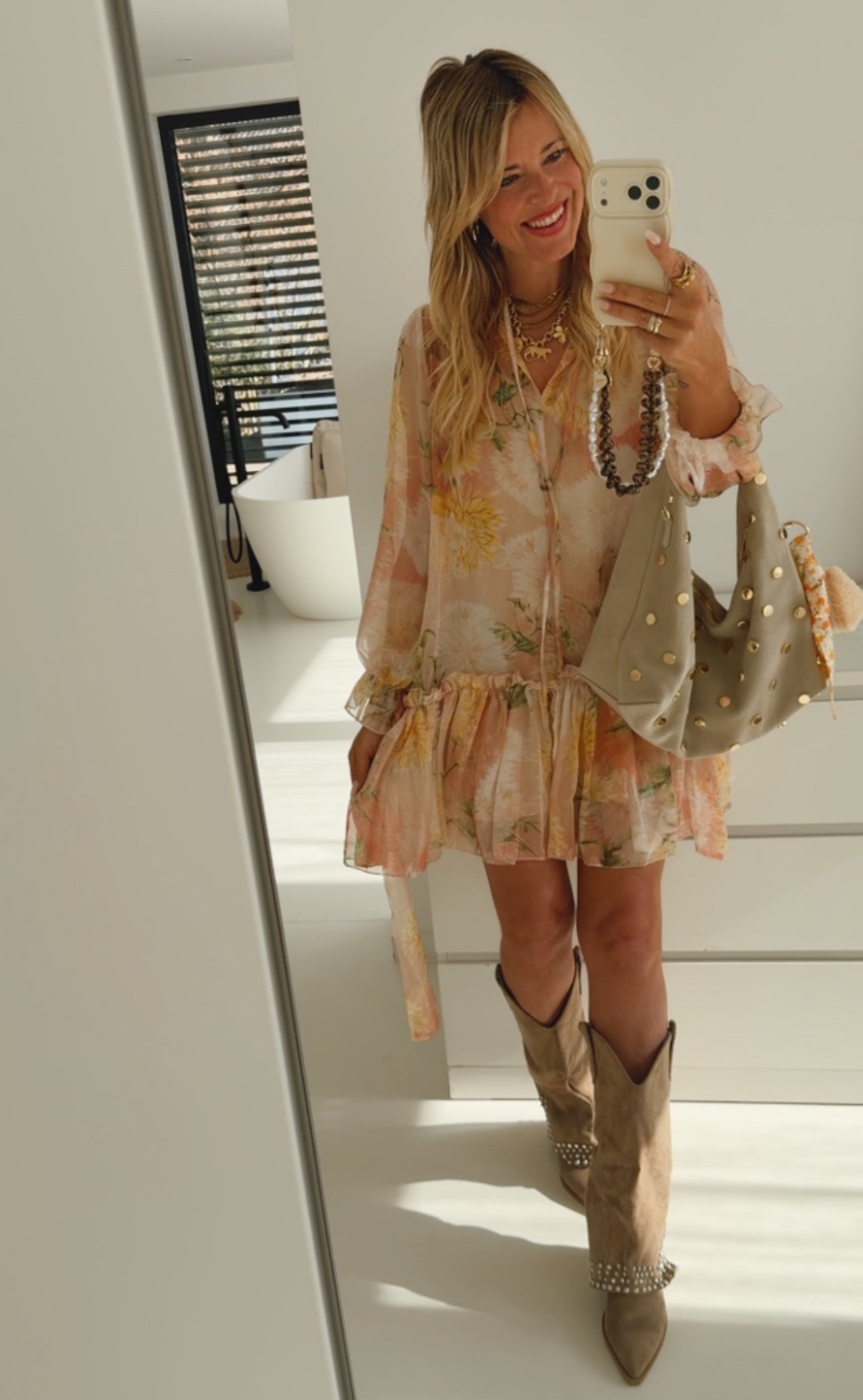 Mini Kleid Flower Print