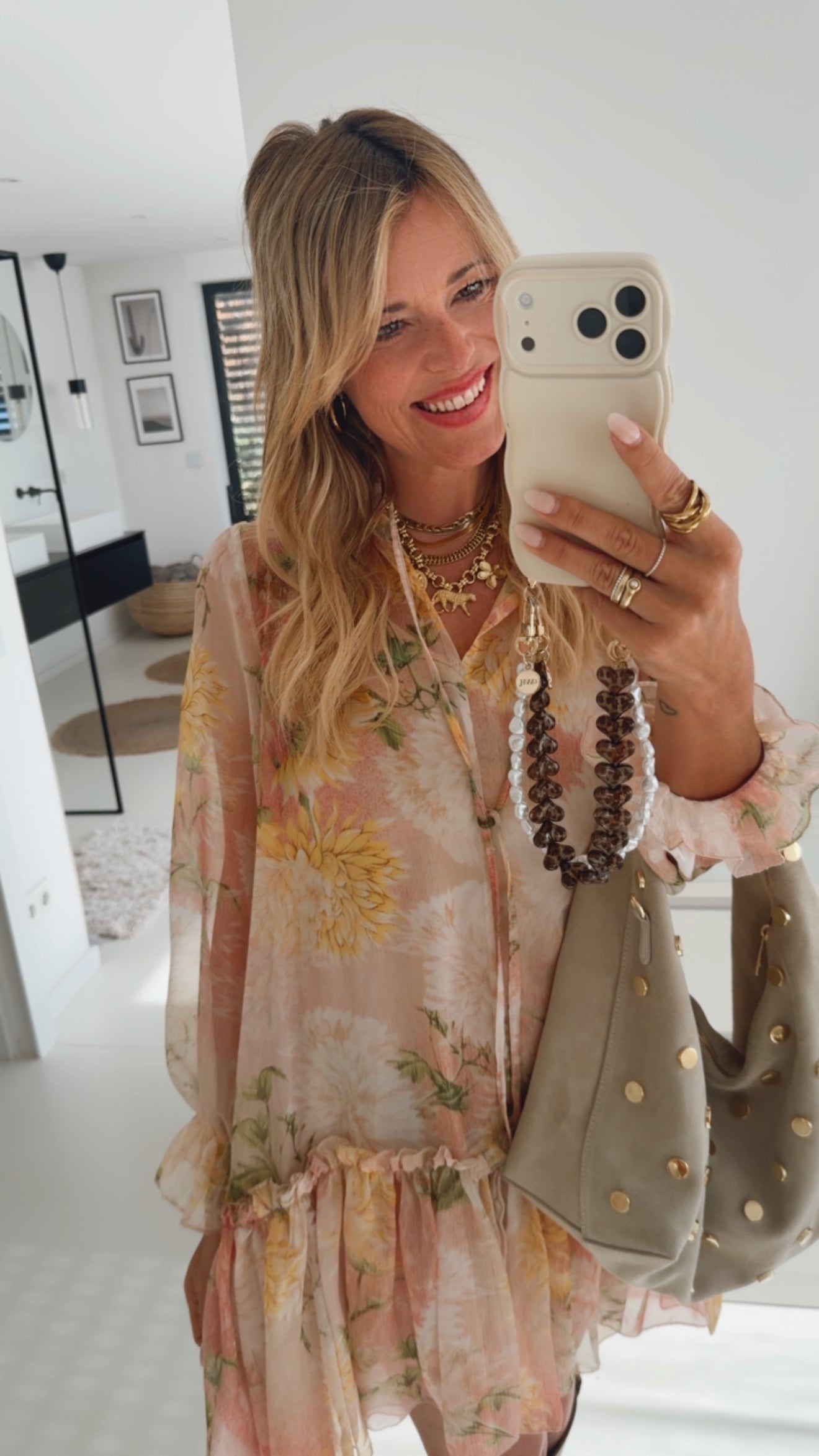 Mini Kleid Flower Print