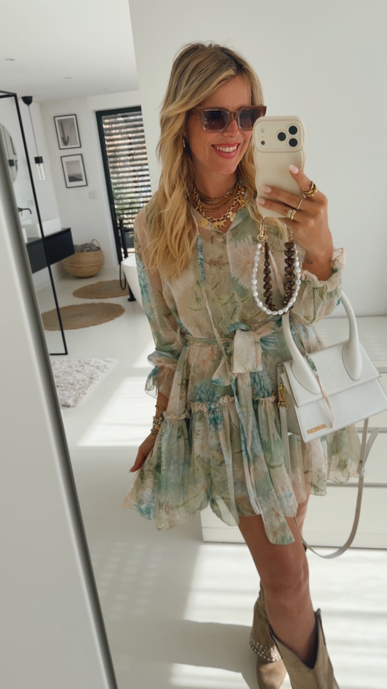 Mini Kleid Flower Print