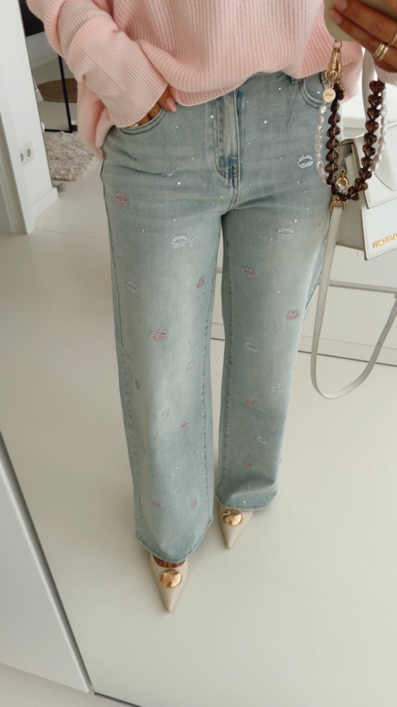 Jeans Glitter Lips