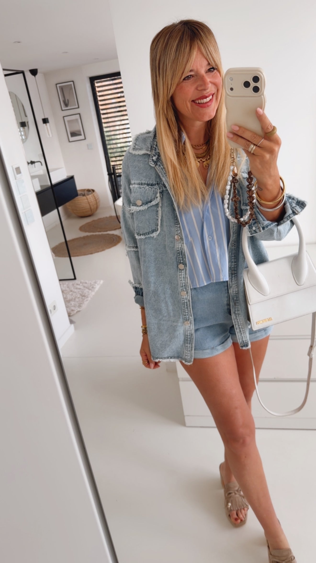 Jeans Hemd Destroyed Pockets