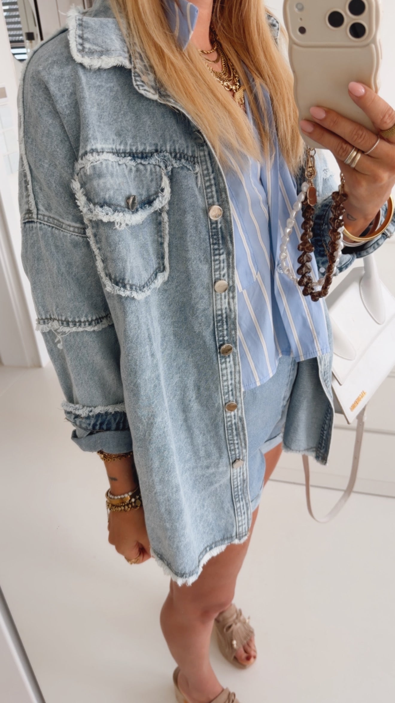 Jeans Hemd Destroyed Pockets