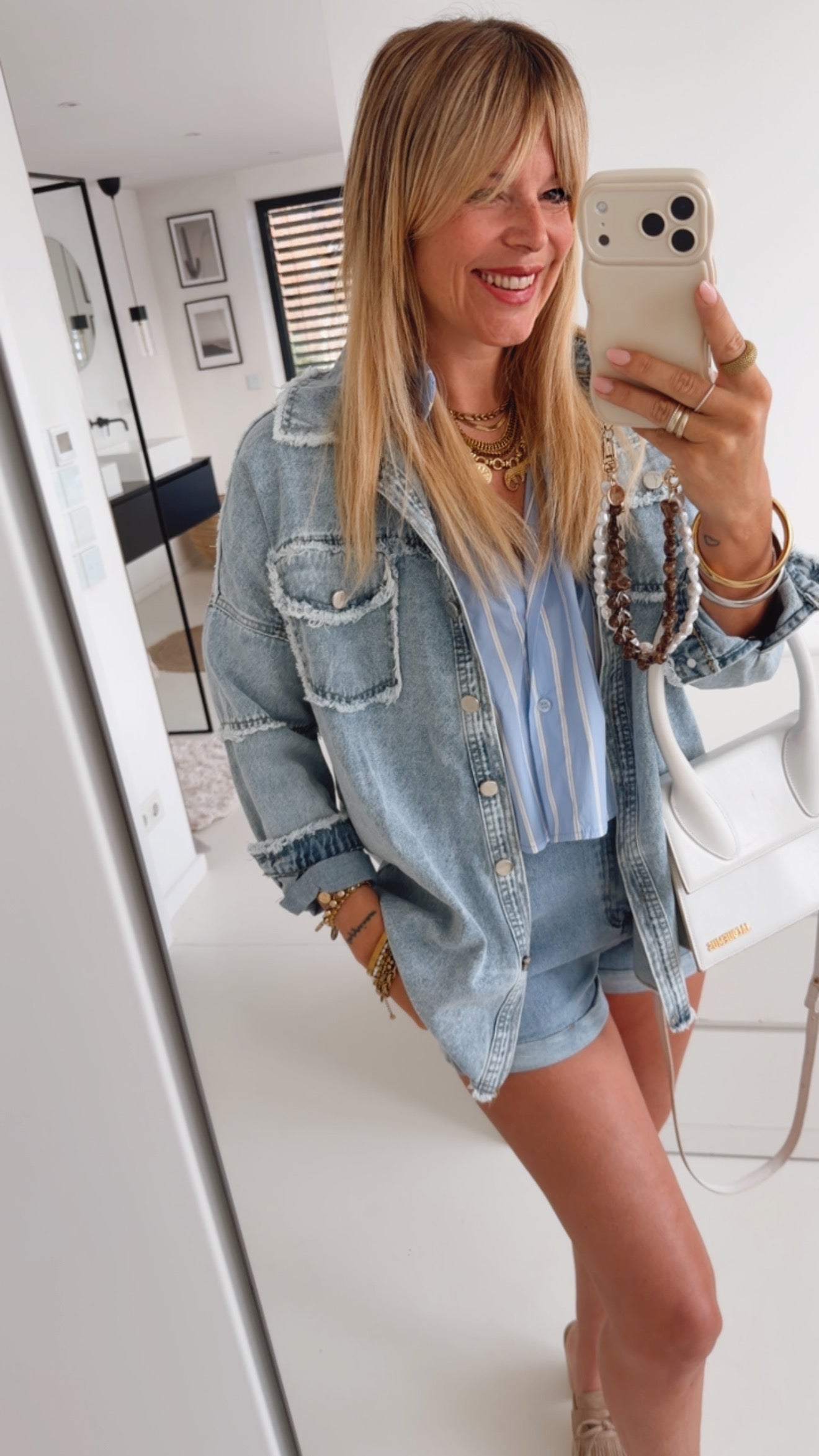 Jeans Hemd Destroyed Pockets