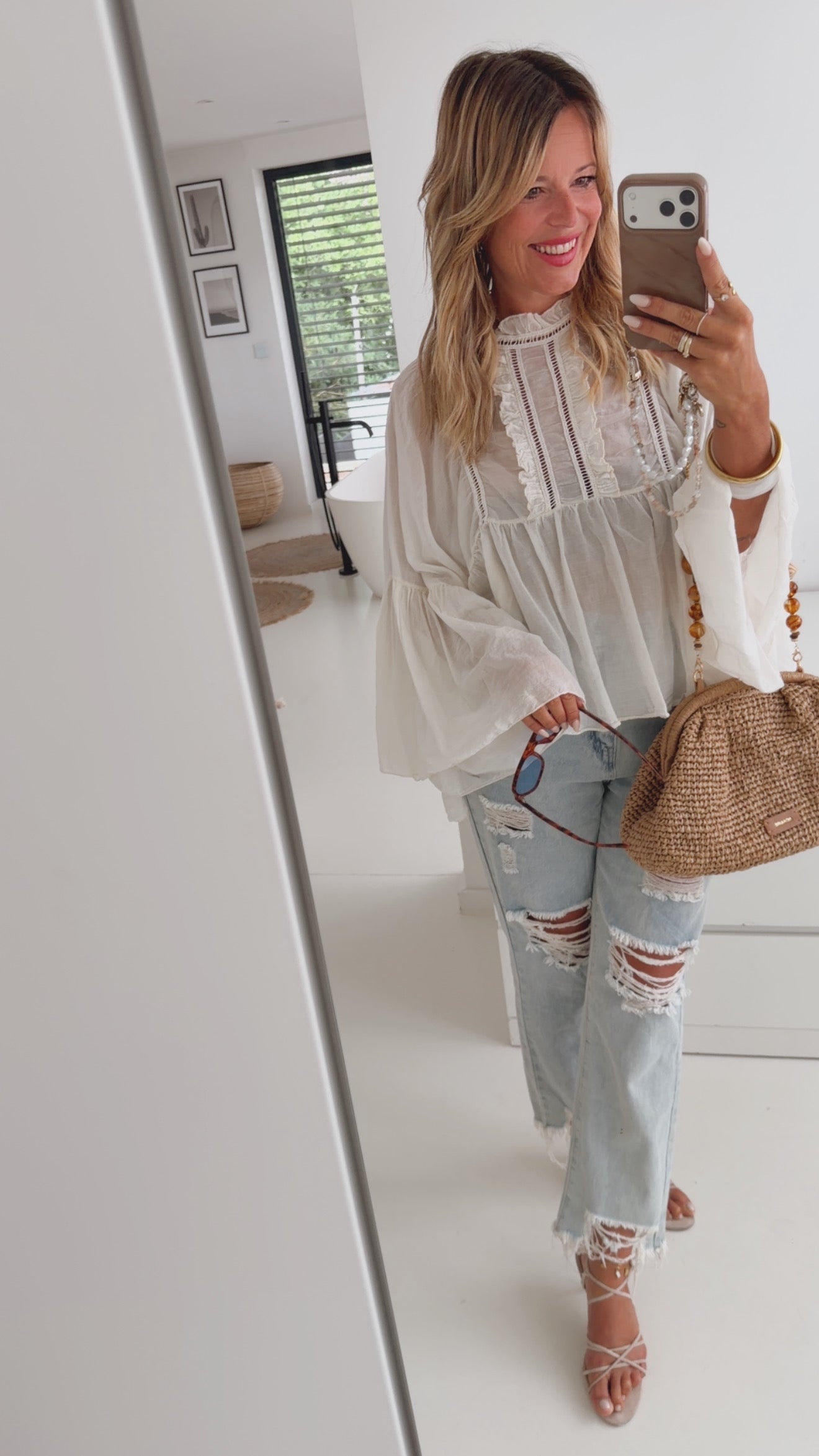 Boho Loose Arm Bluse