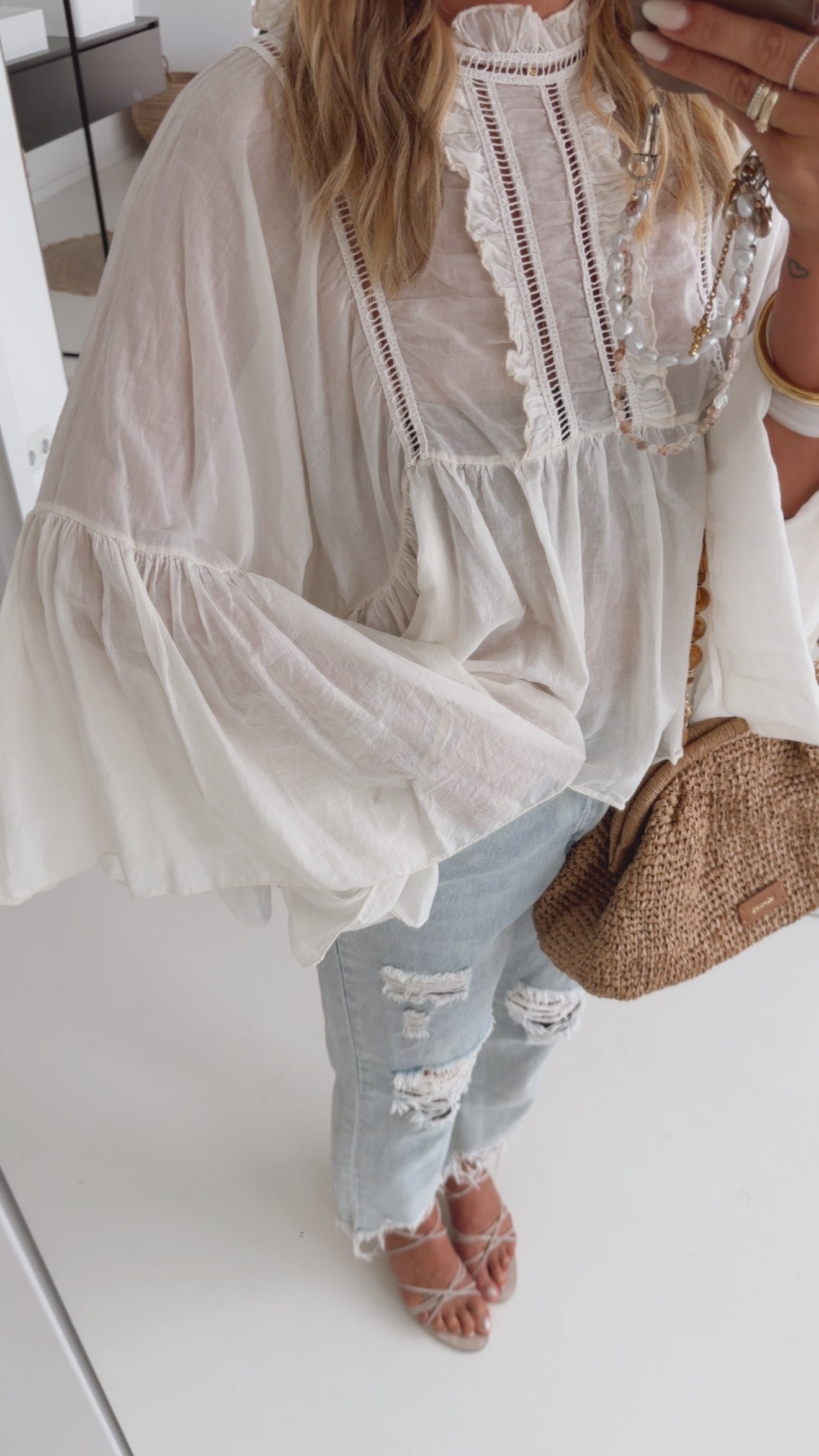Boho Loose Arm Bluse
