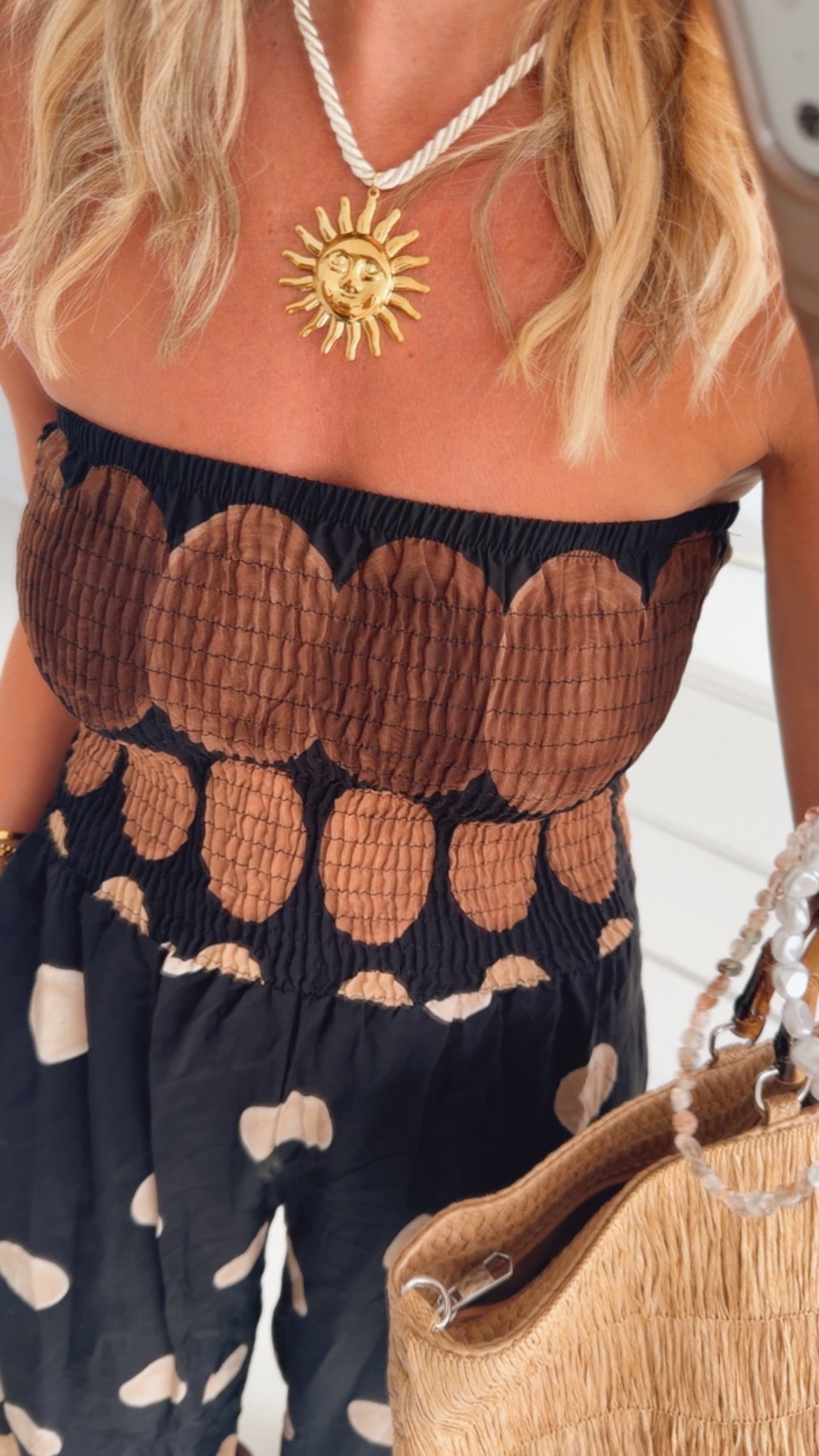Wide Leg Bandeau Jumpsuit