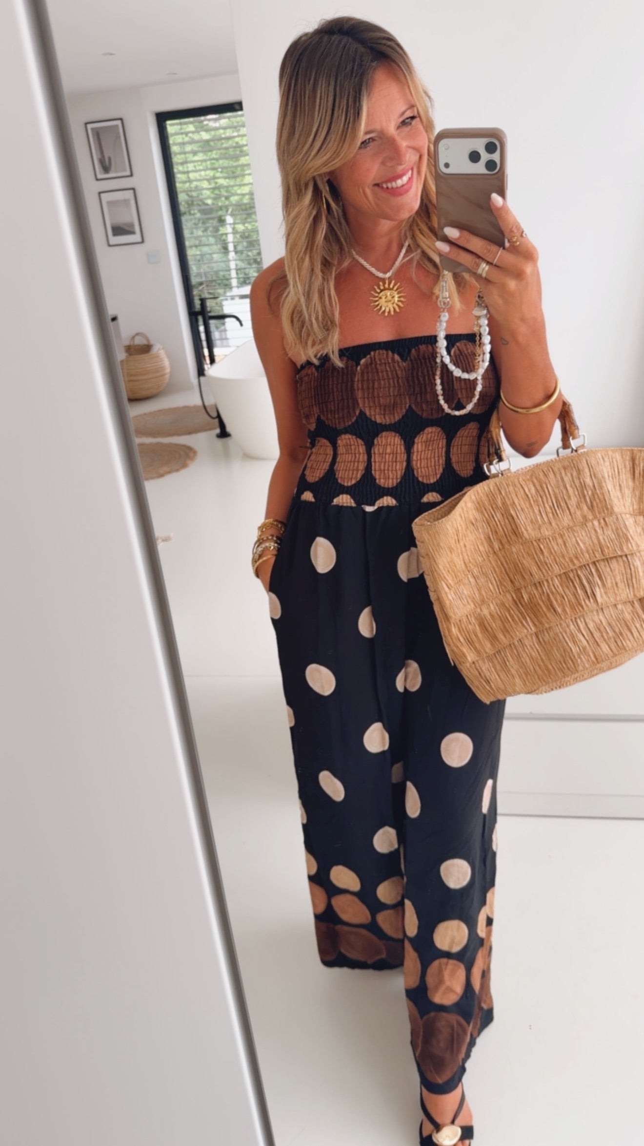 Wide Leg Bandeau Jumpsuit
