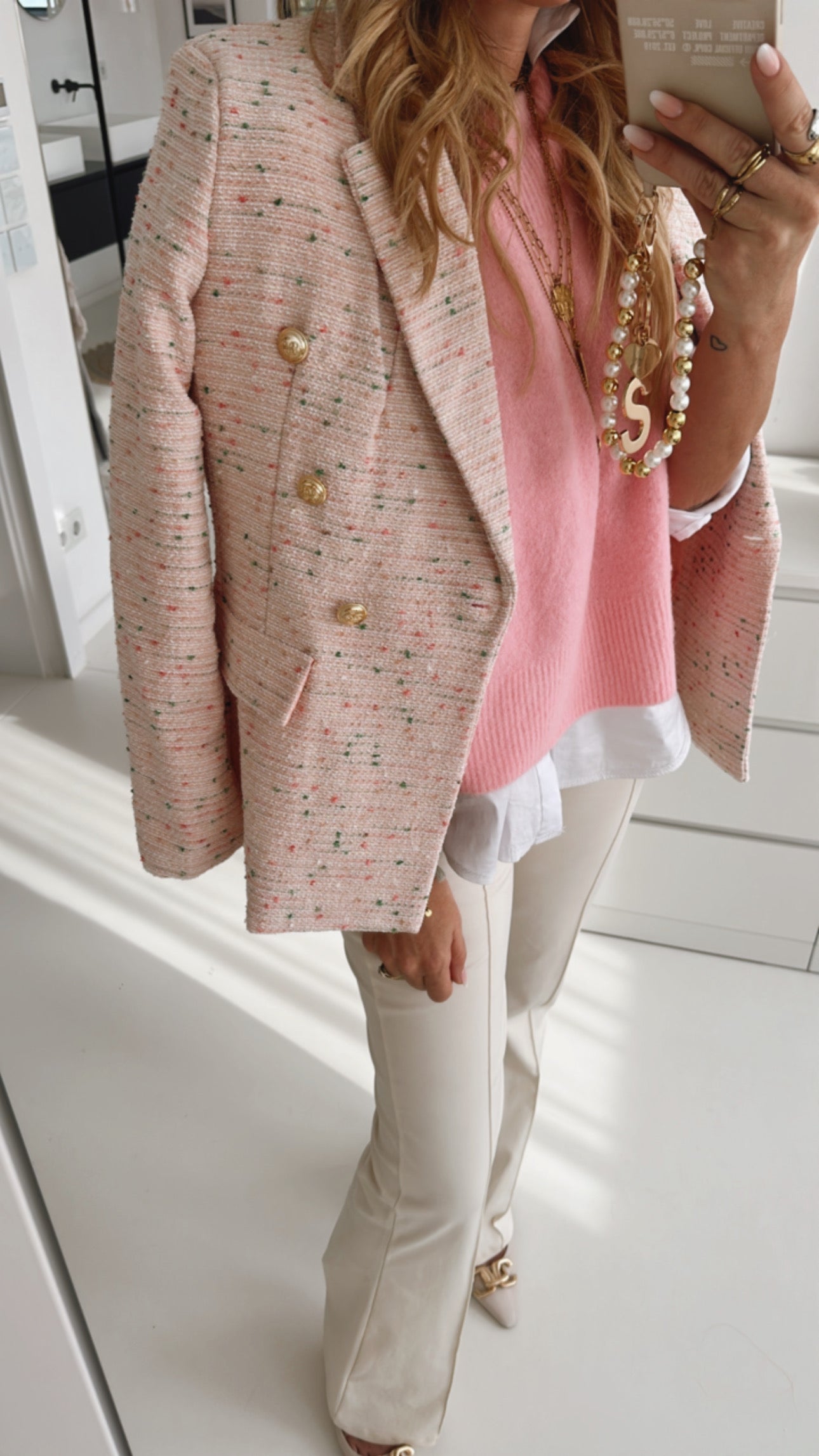 Blazer Dotted Structured