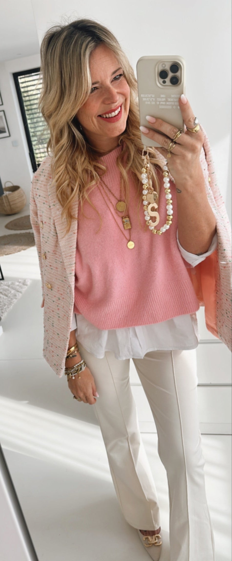 Blazer Dotted Structured