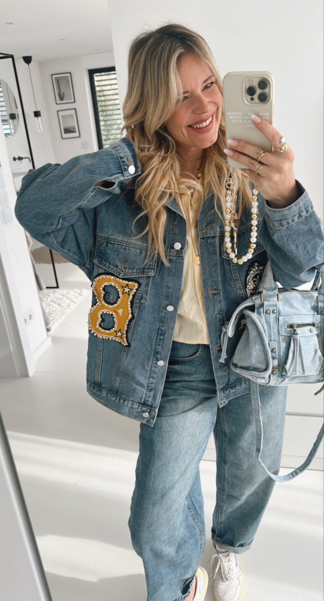 Jeans Jacke Patches