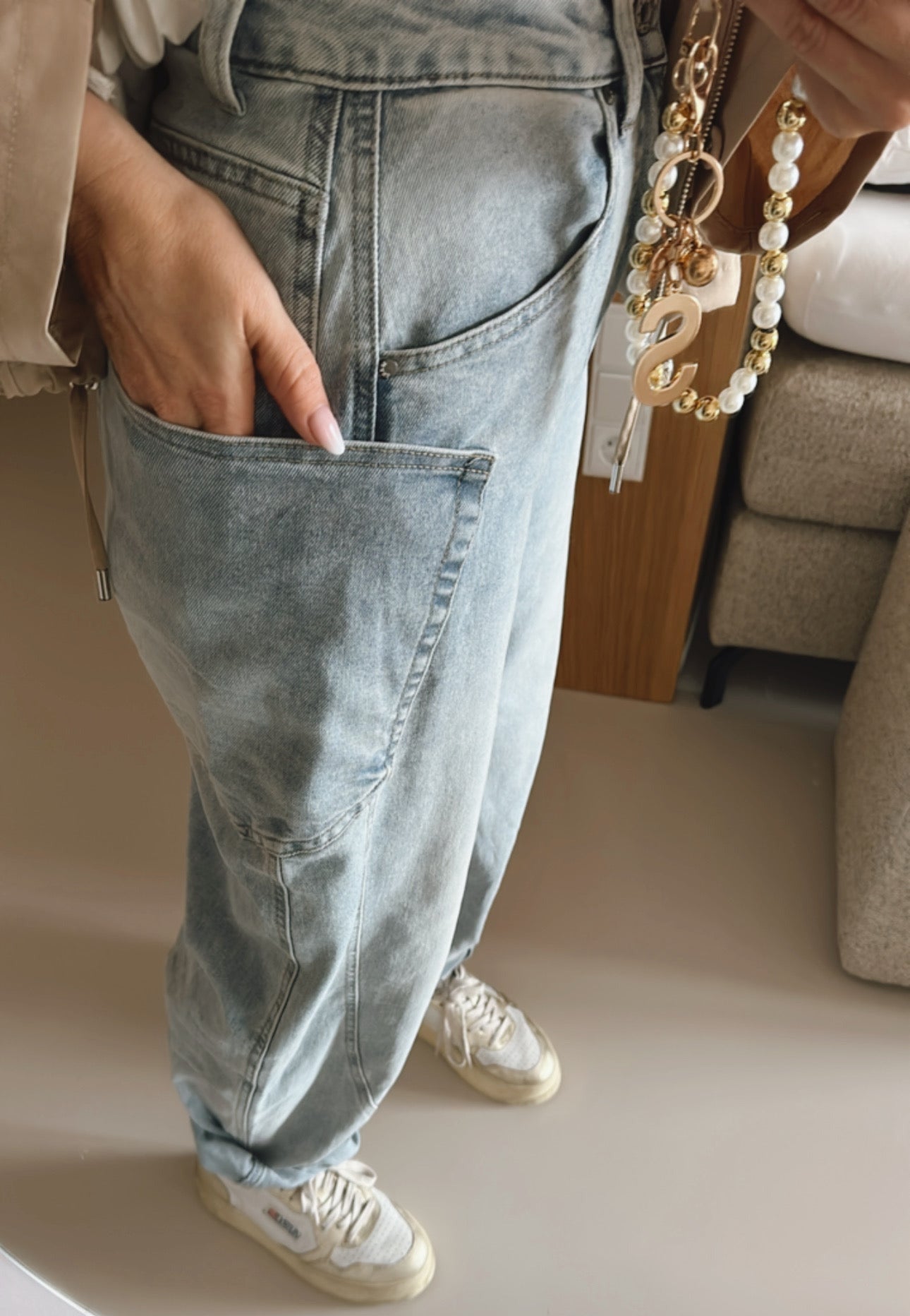 Jeans Seam Side Pocket