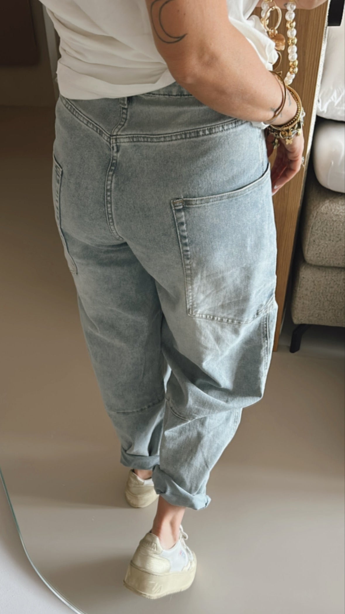 Jeans Seam Side Pocket