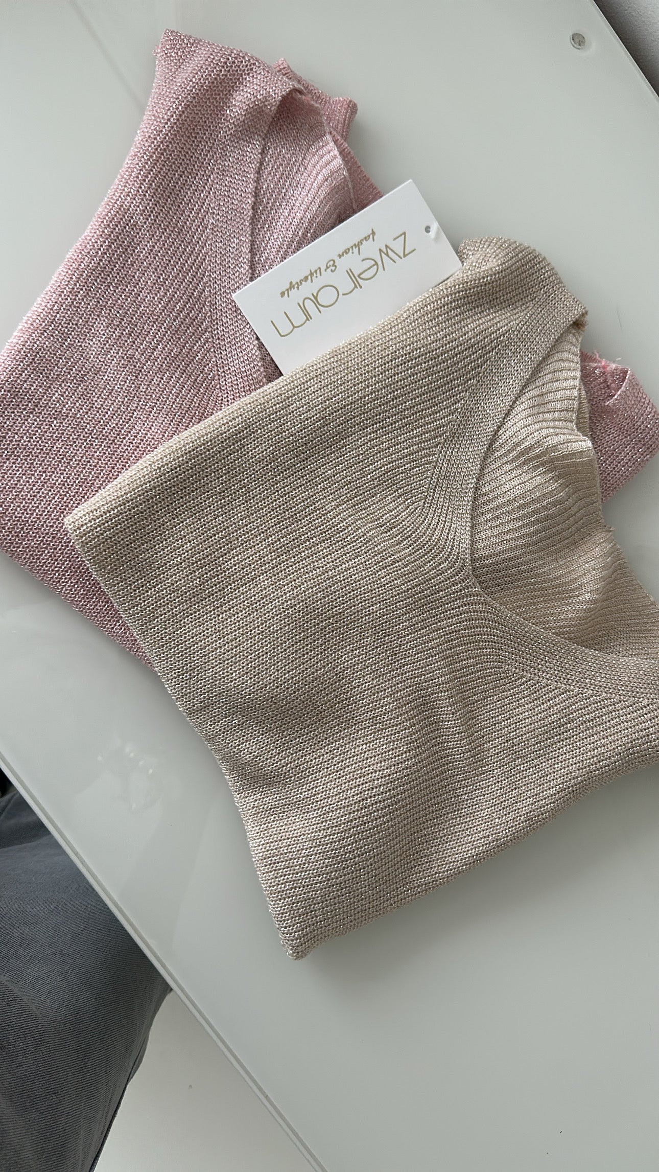 Fine Knit Glitter Top