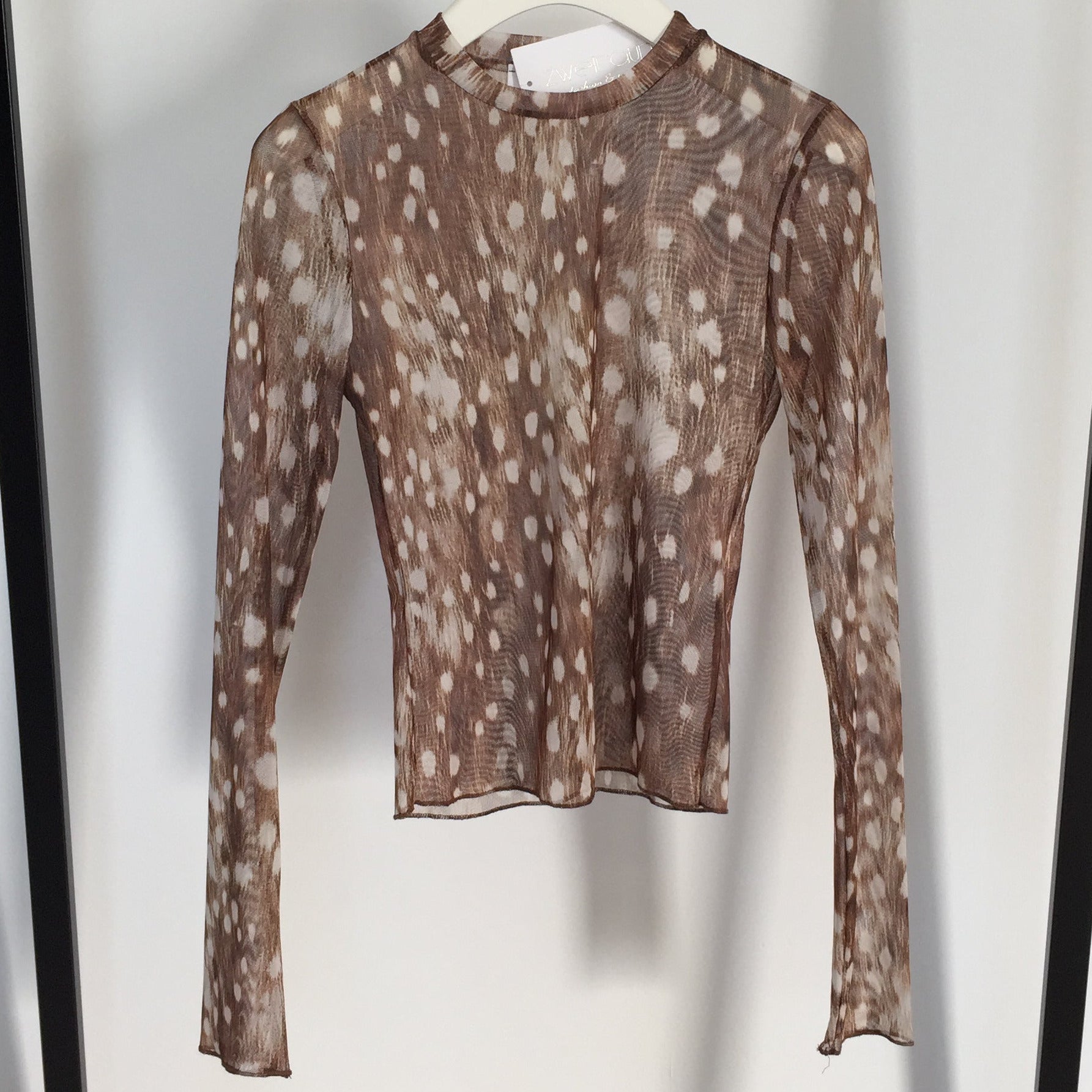 Fitted Mesh Longsleeve Spots