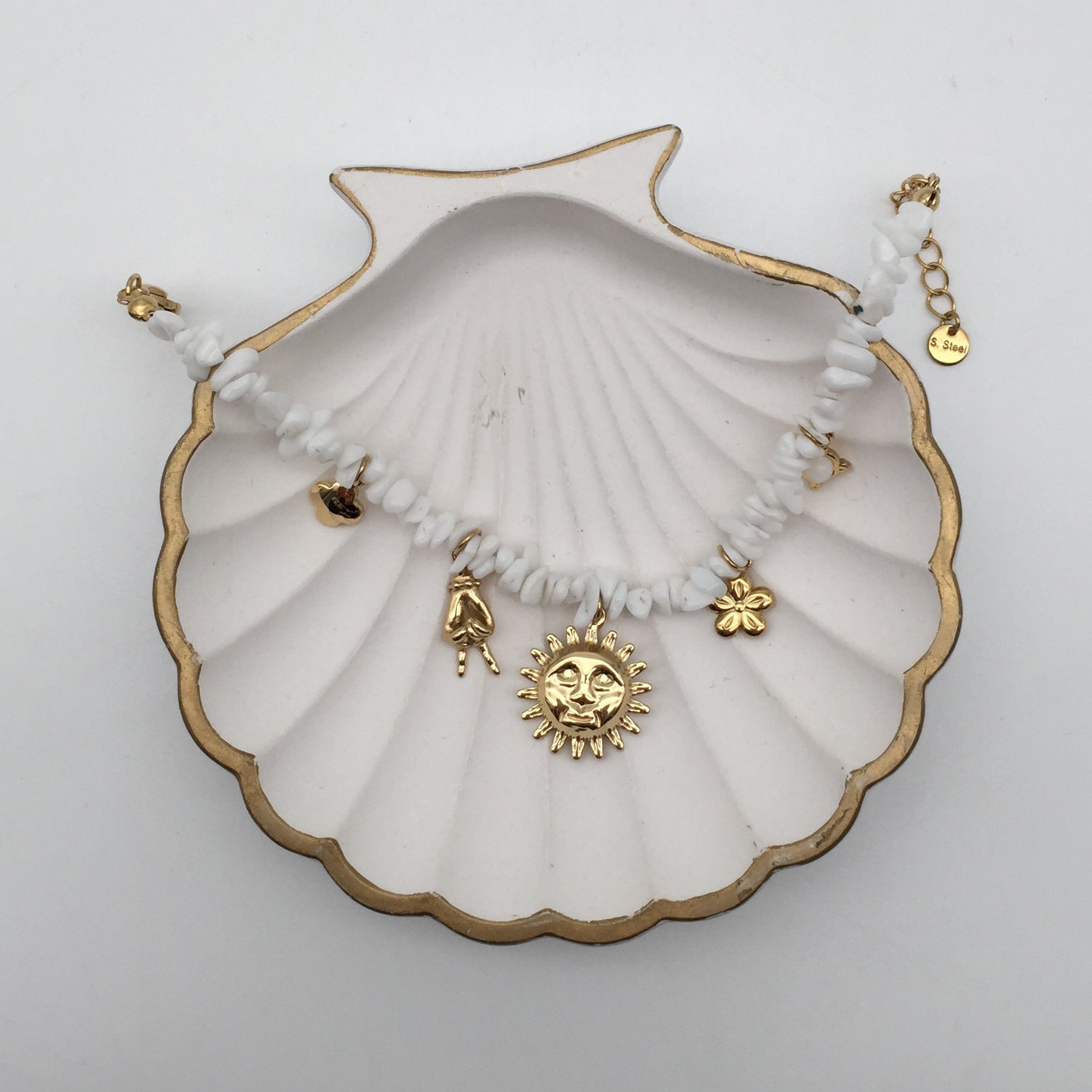 Armkette White Stone Charmes