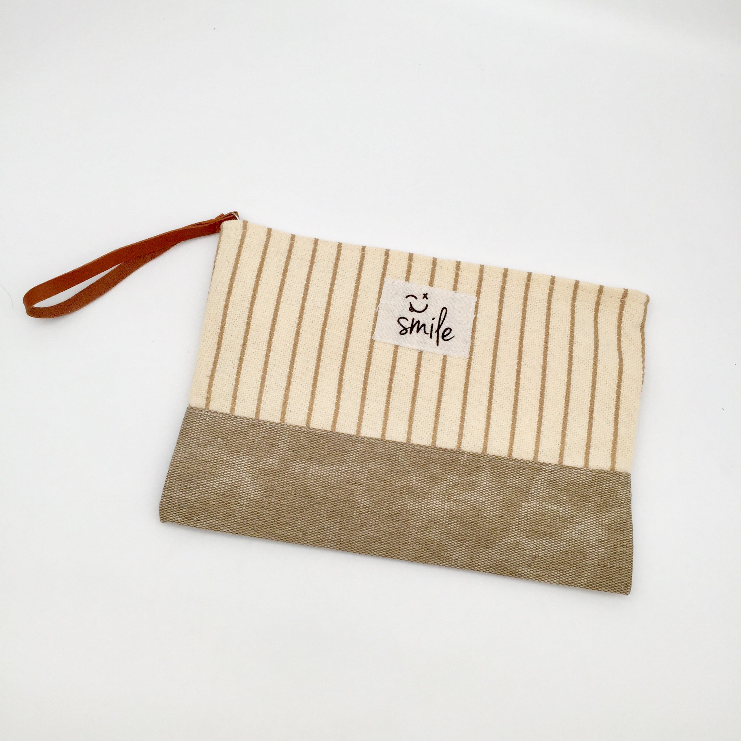 Strand Clutch Fine Stripes