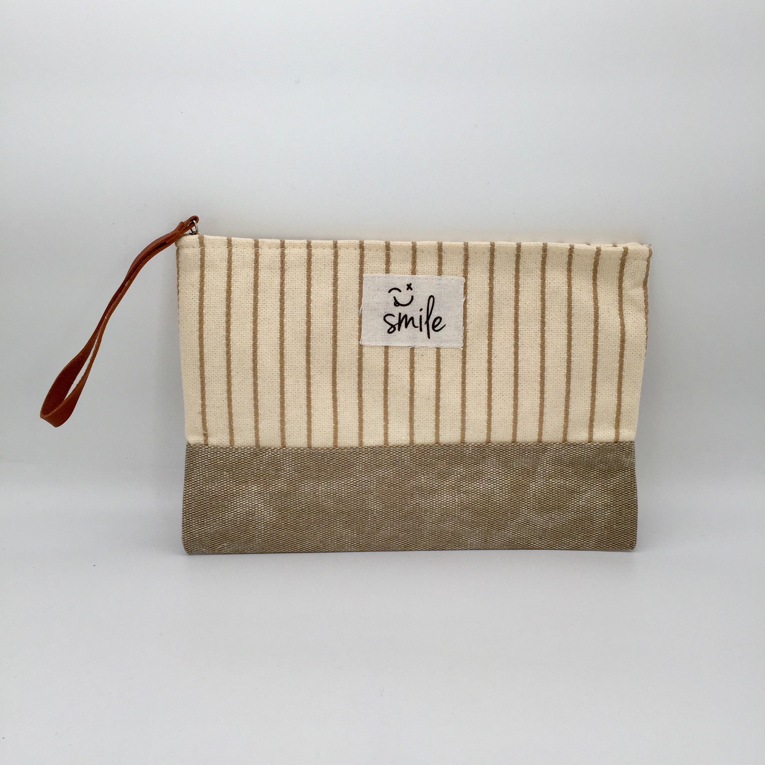Strand Clutch Fine Stripes