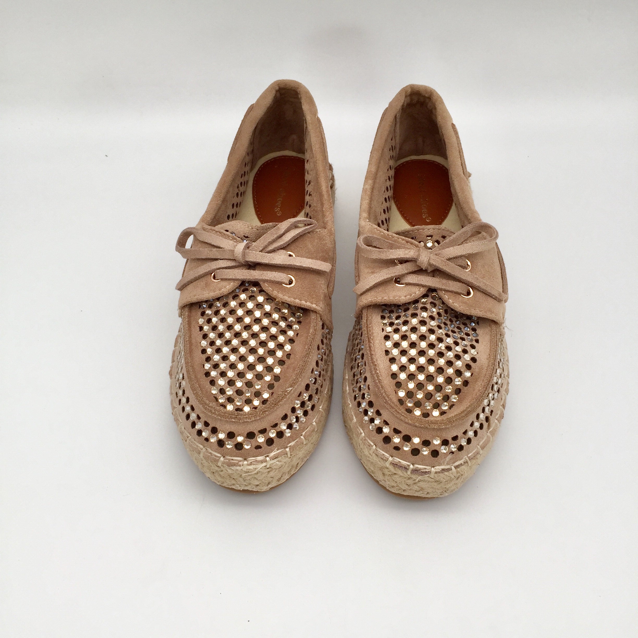 Halbschuhe Glitter Netz