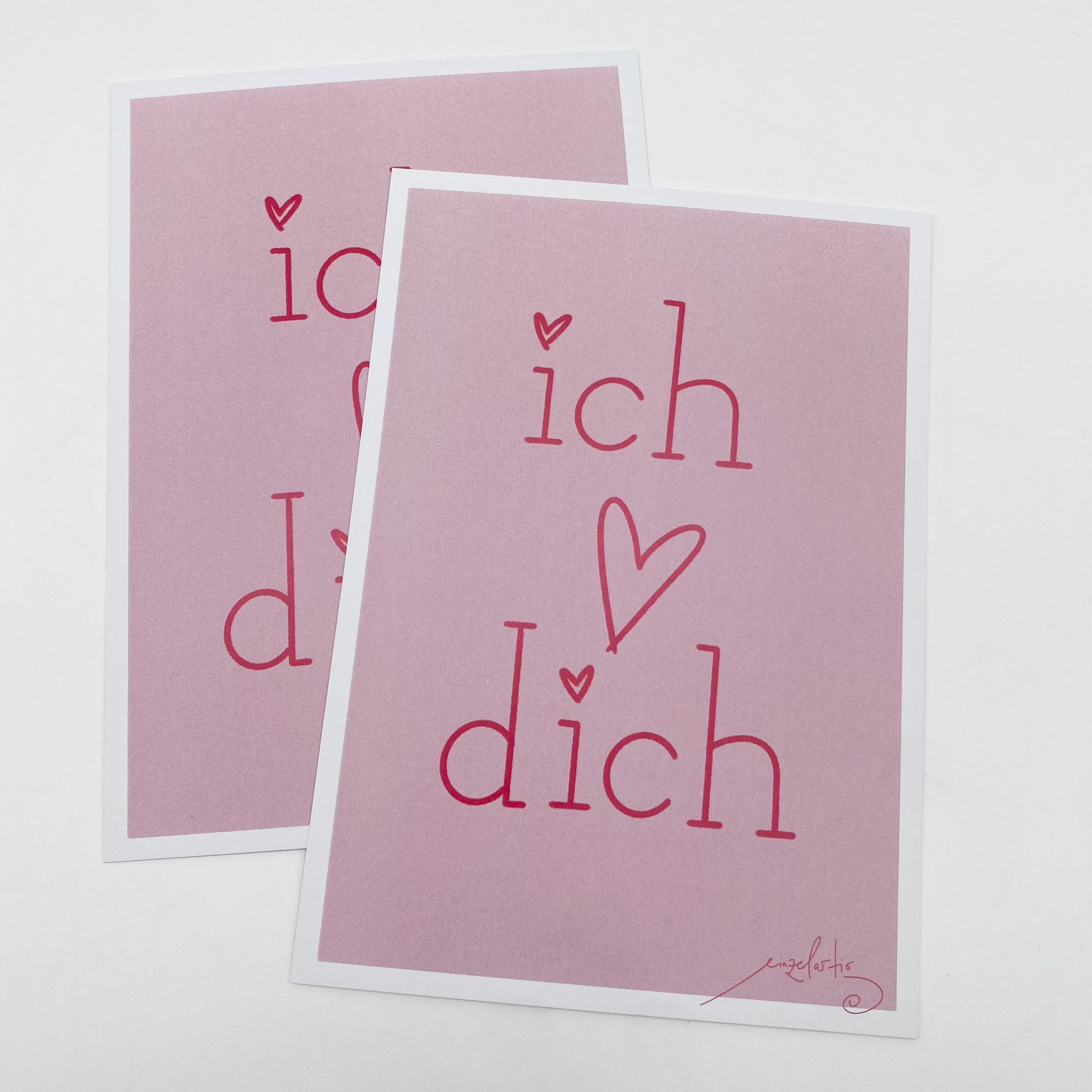 Postkarte Ich liebe dich