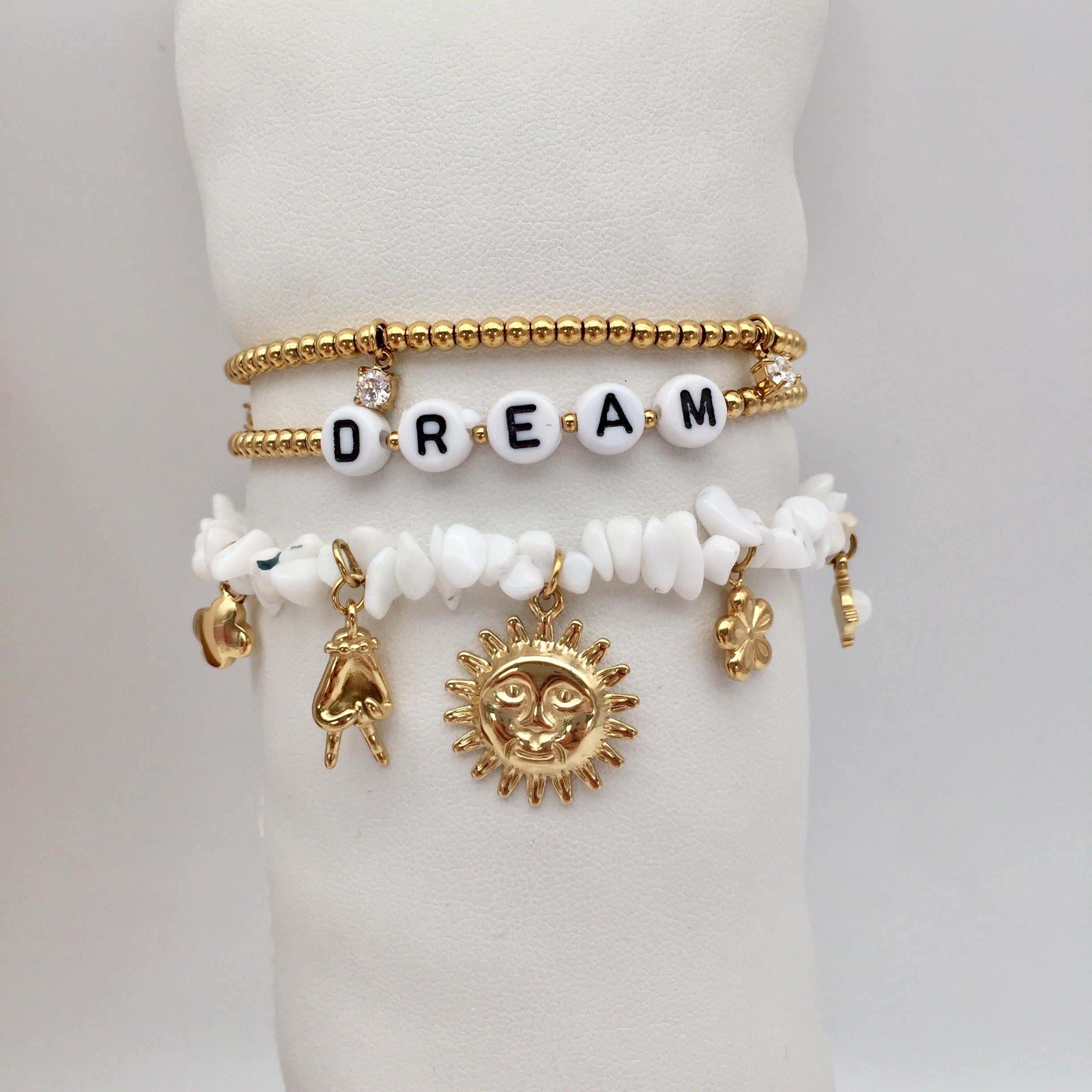 Armkette White Stone Charmes