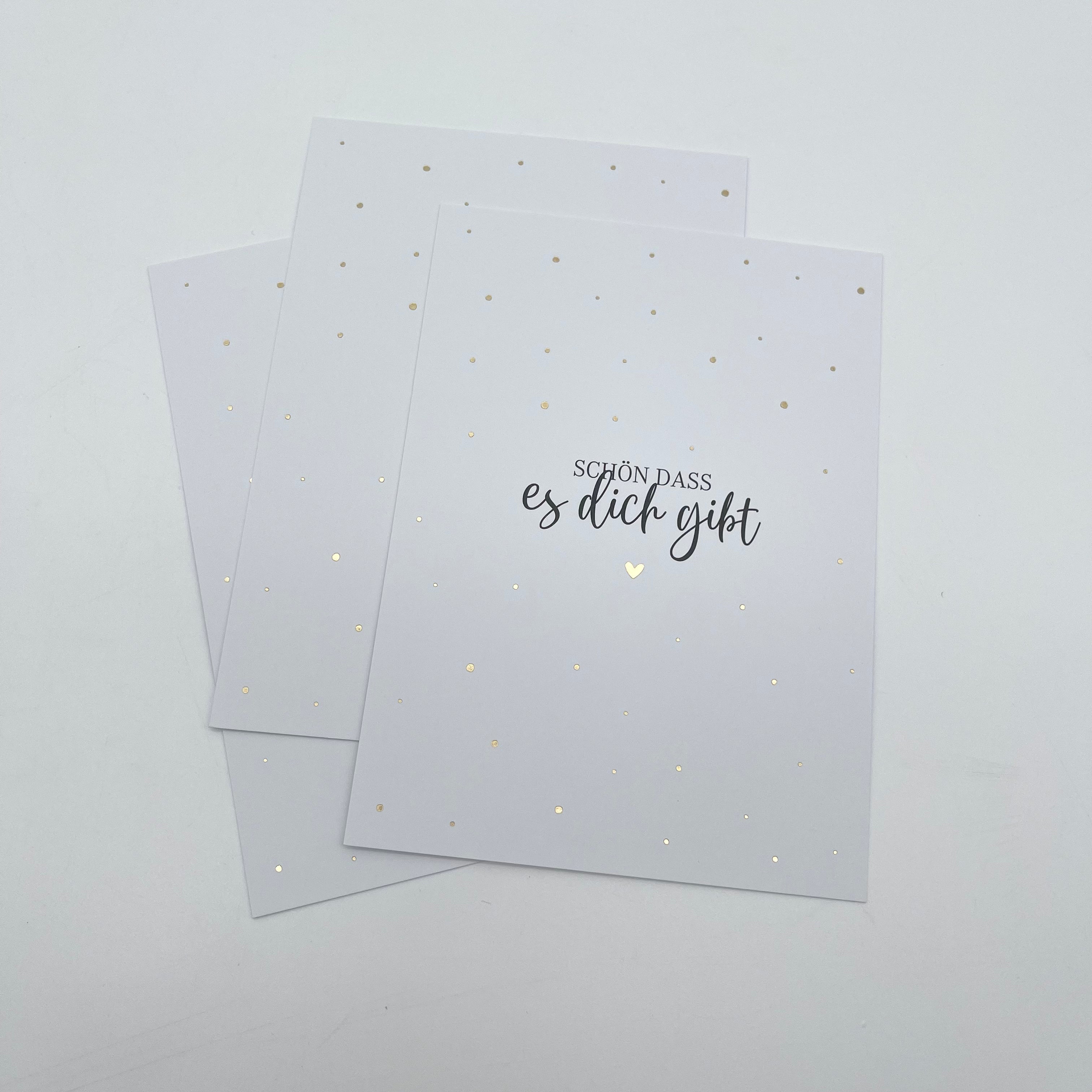 Postkarte schön dass es dich gibt