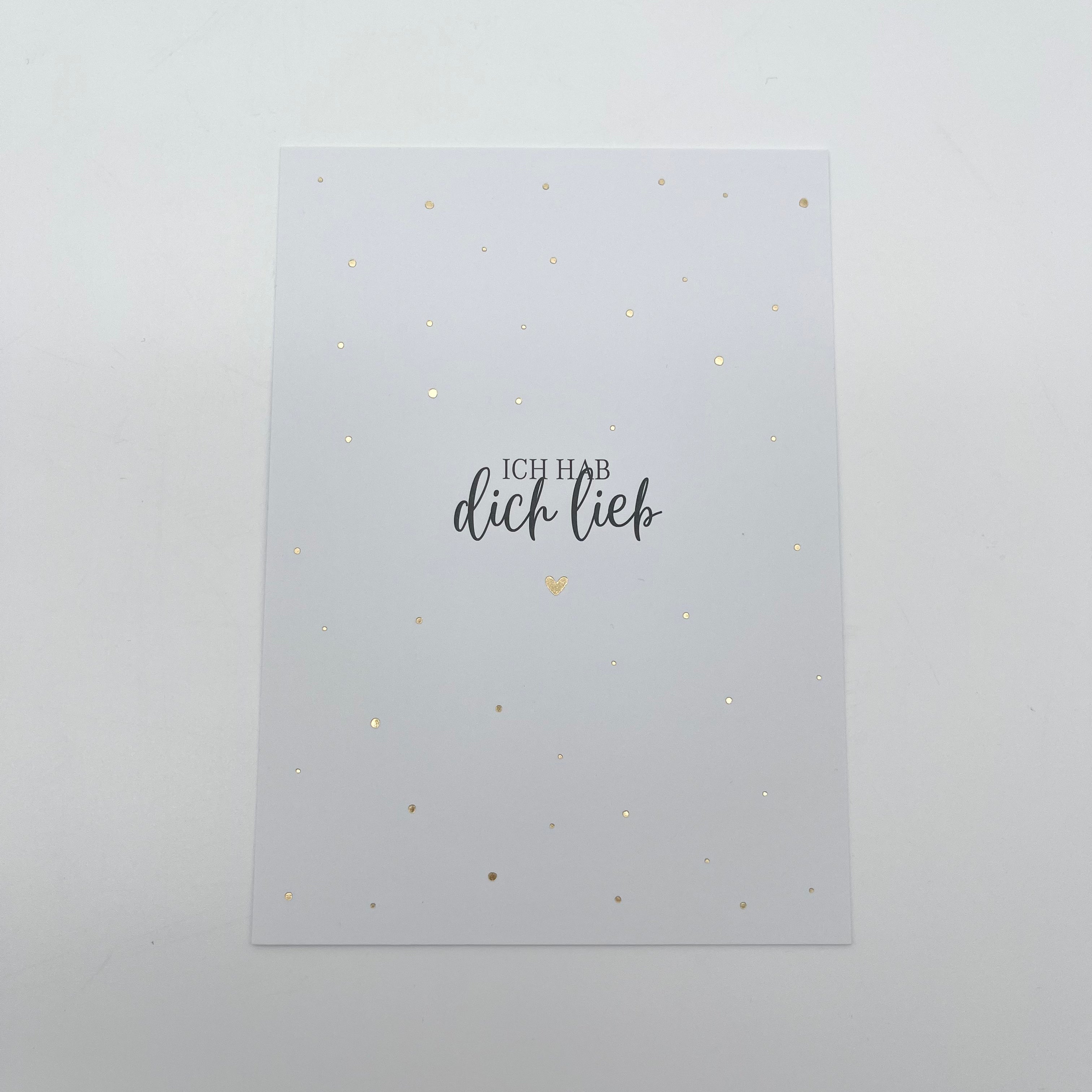 Postkarte Ich hab dich lieb