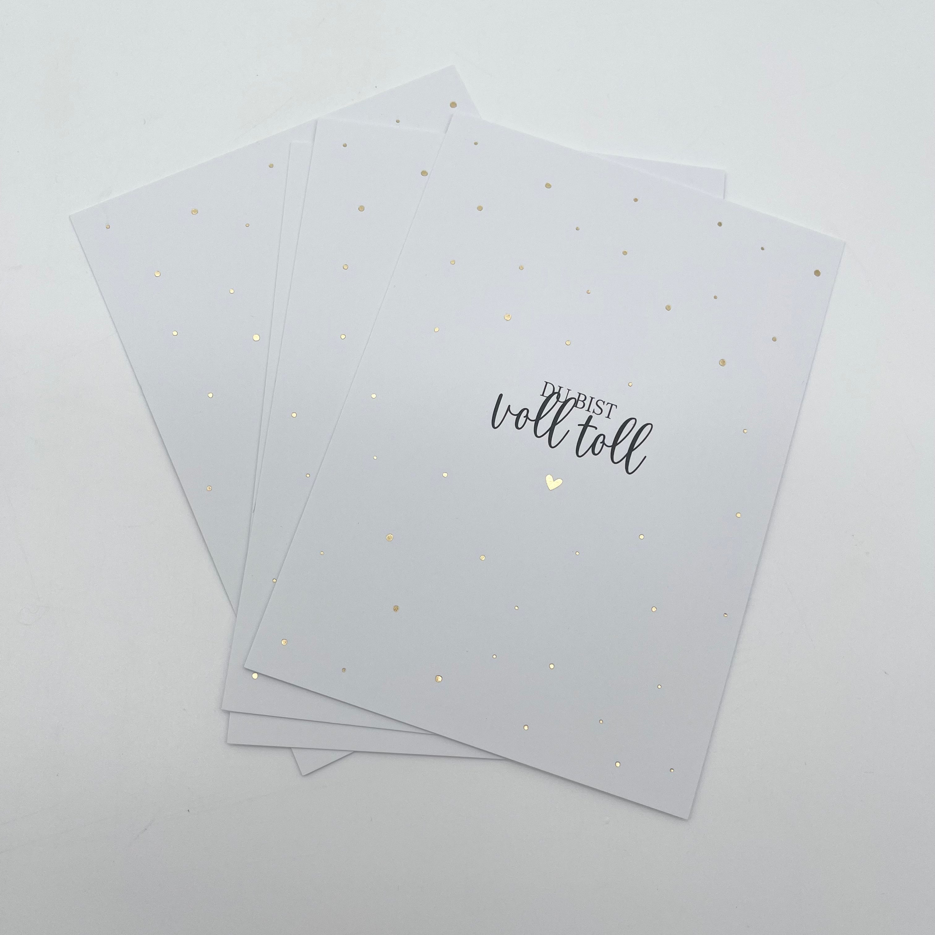 Postkarte Du bist voll toll