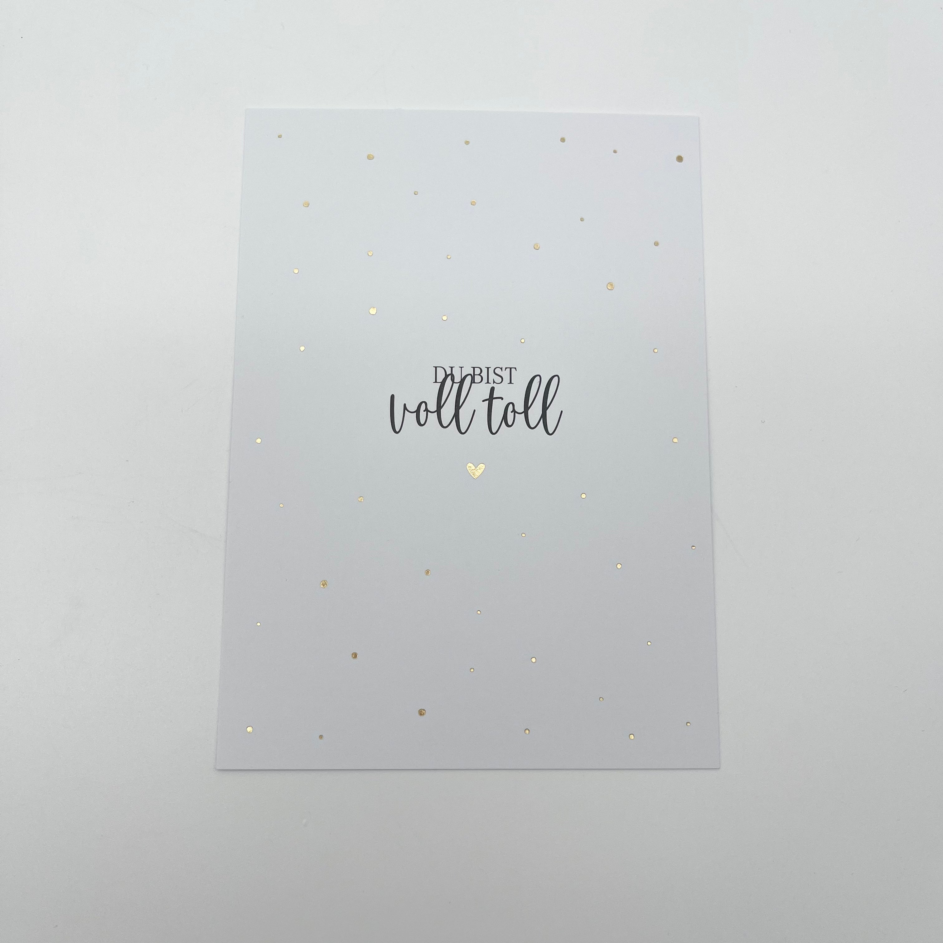 Postkarte Du bist voll toll