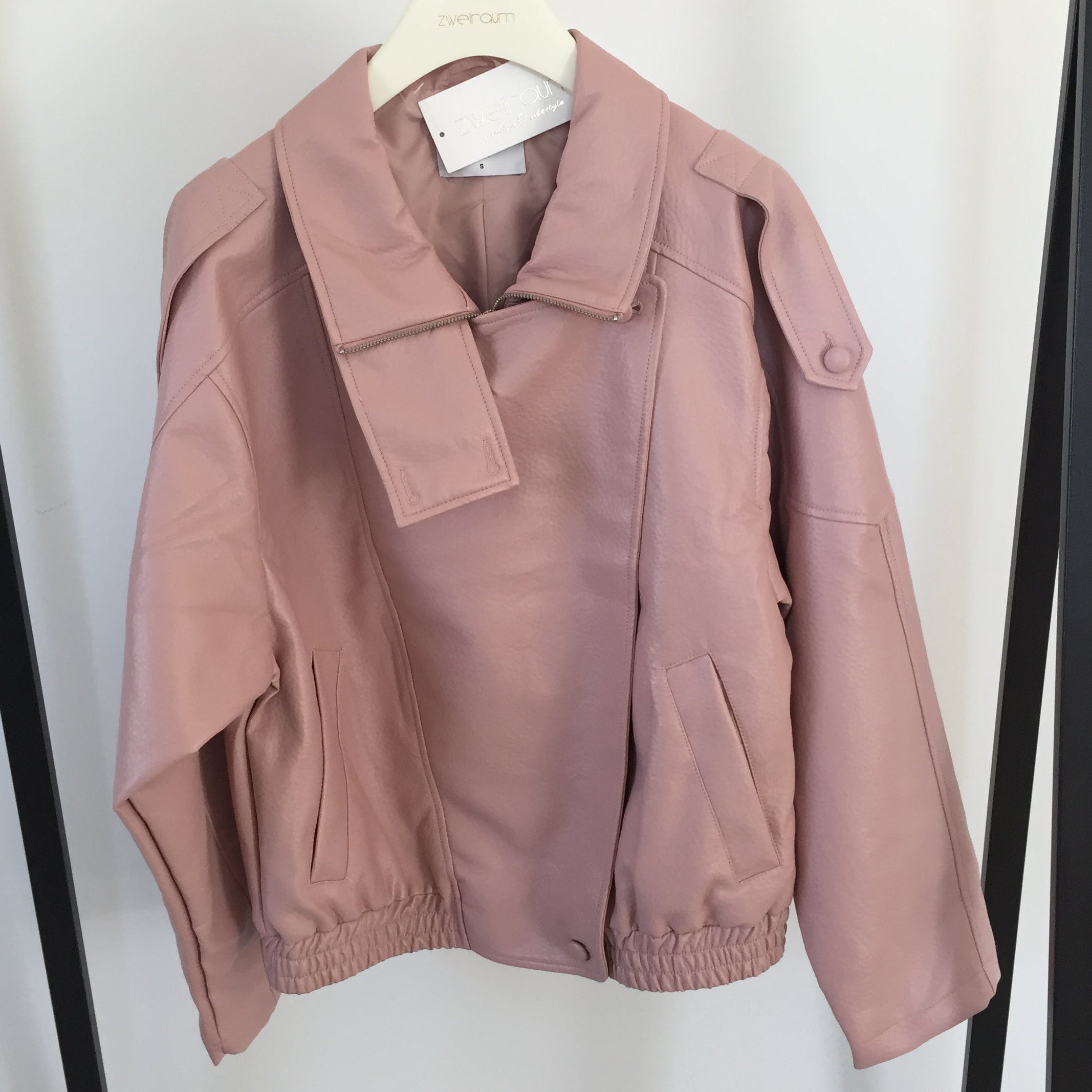 Oversize Jacke Lederoptik