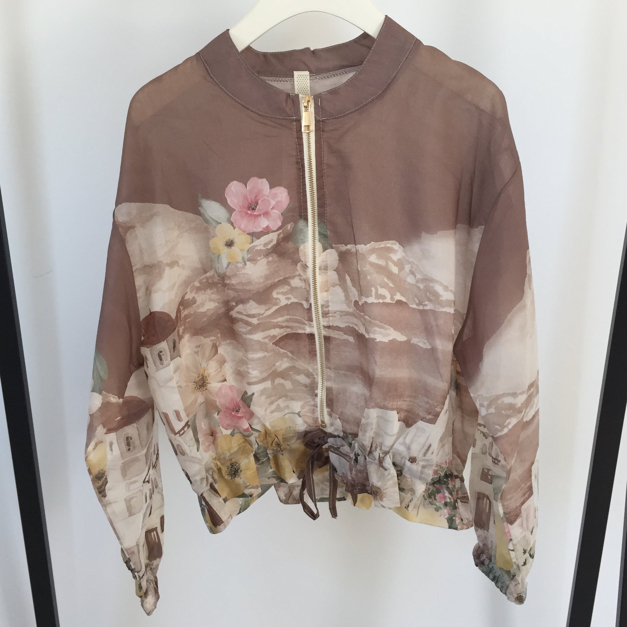 Jacke Sheer Print