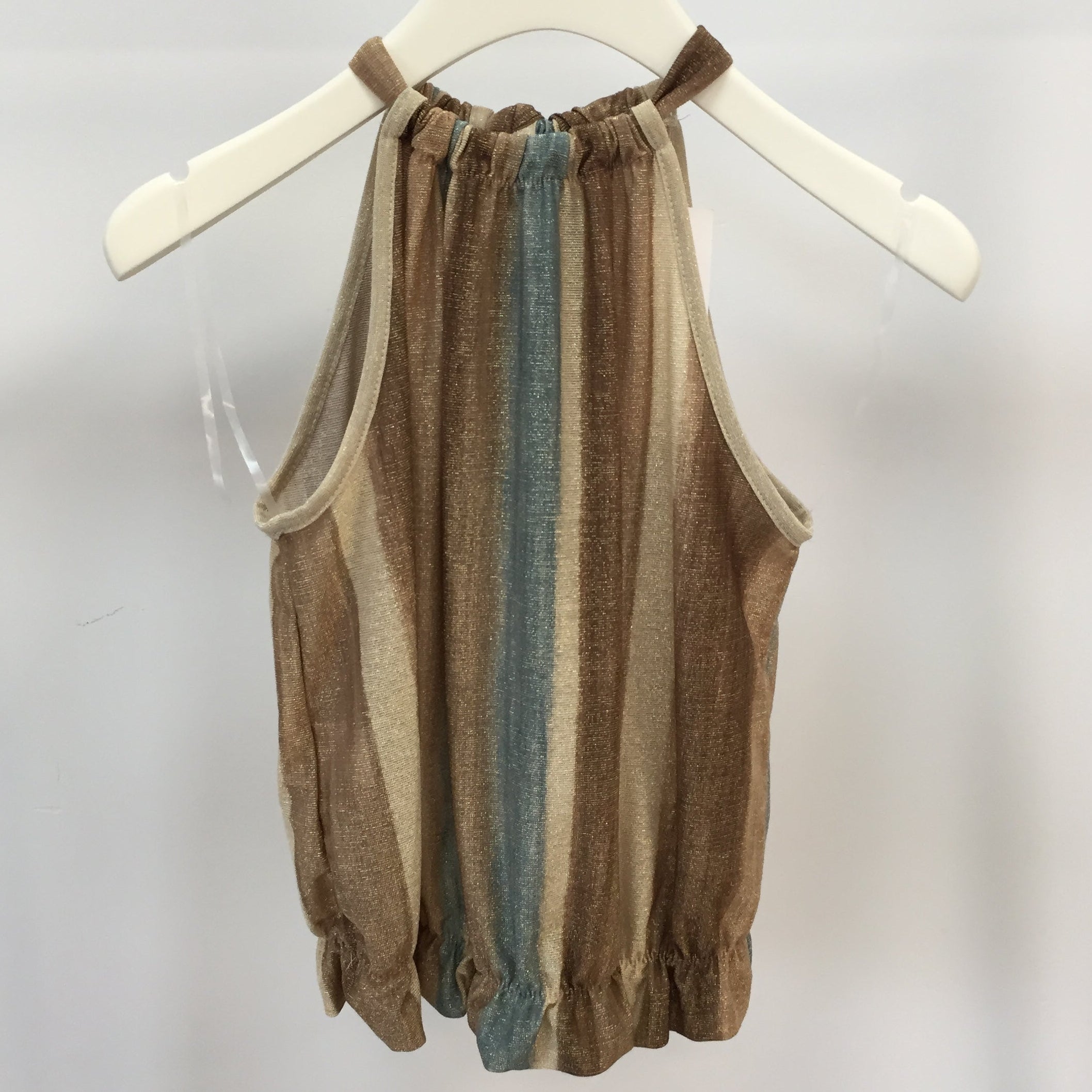 Neckholder Top Plissee
