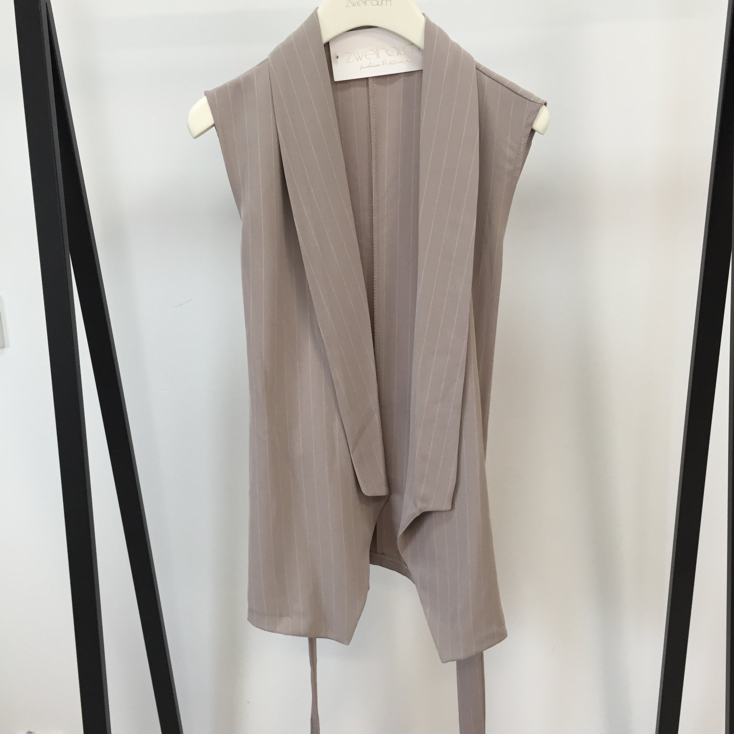 Weste mit Band Fine Pin Stripes
