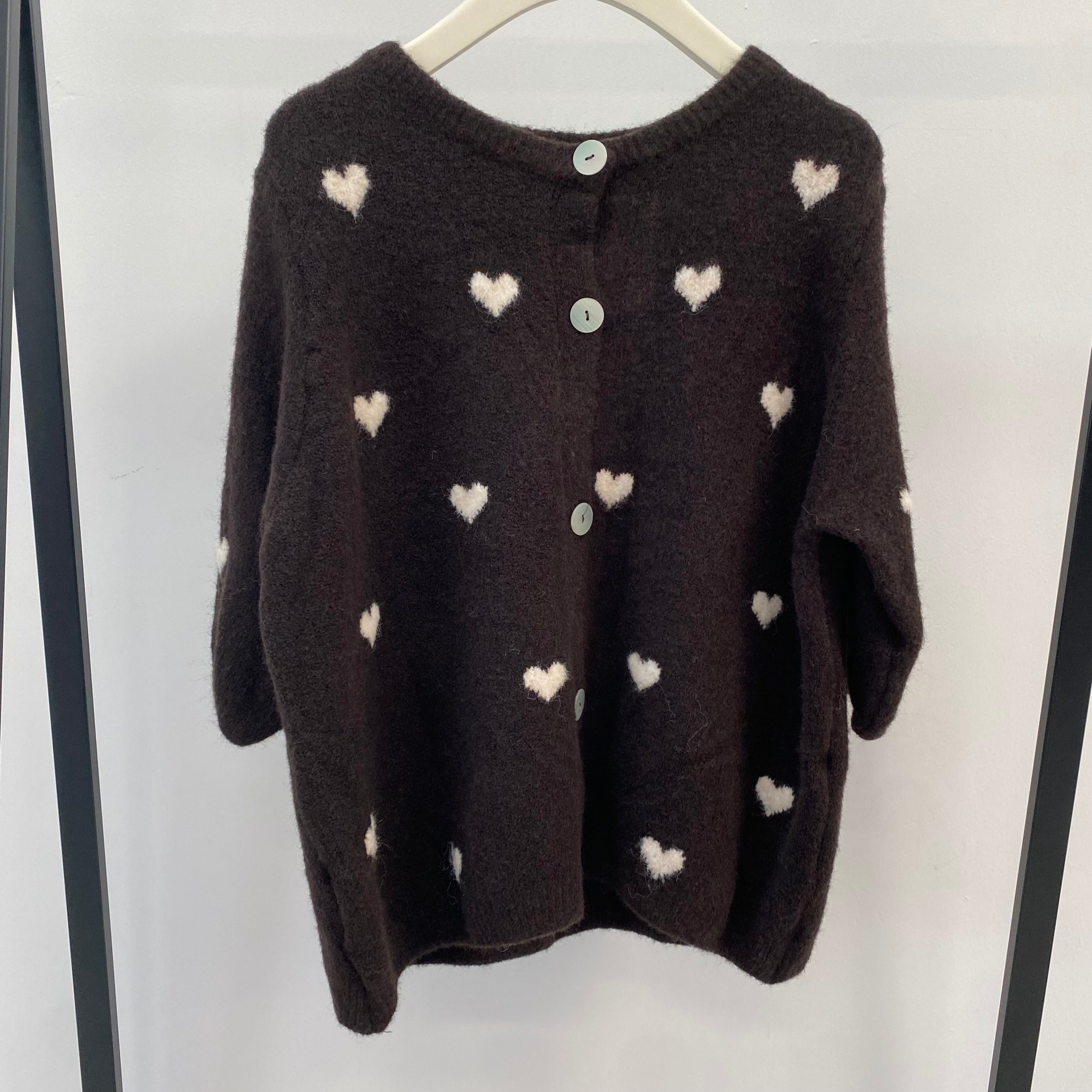 Kurzarm Cardigan Tiny Hearts