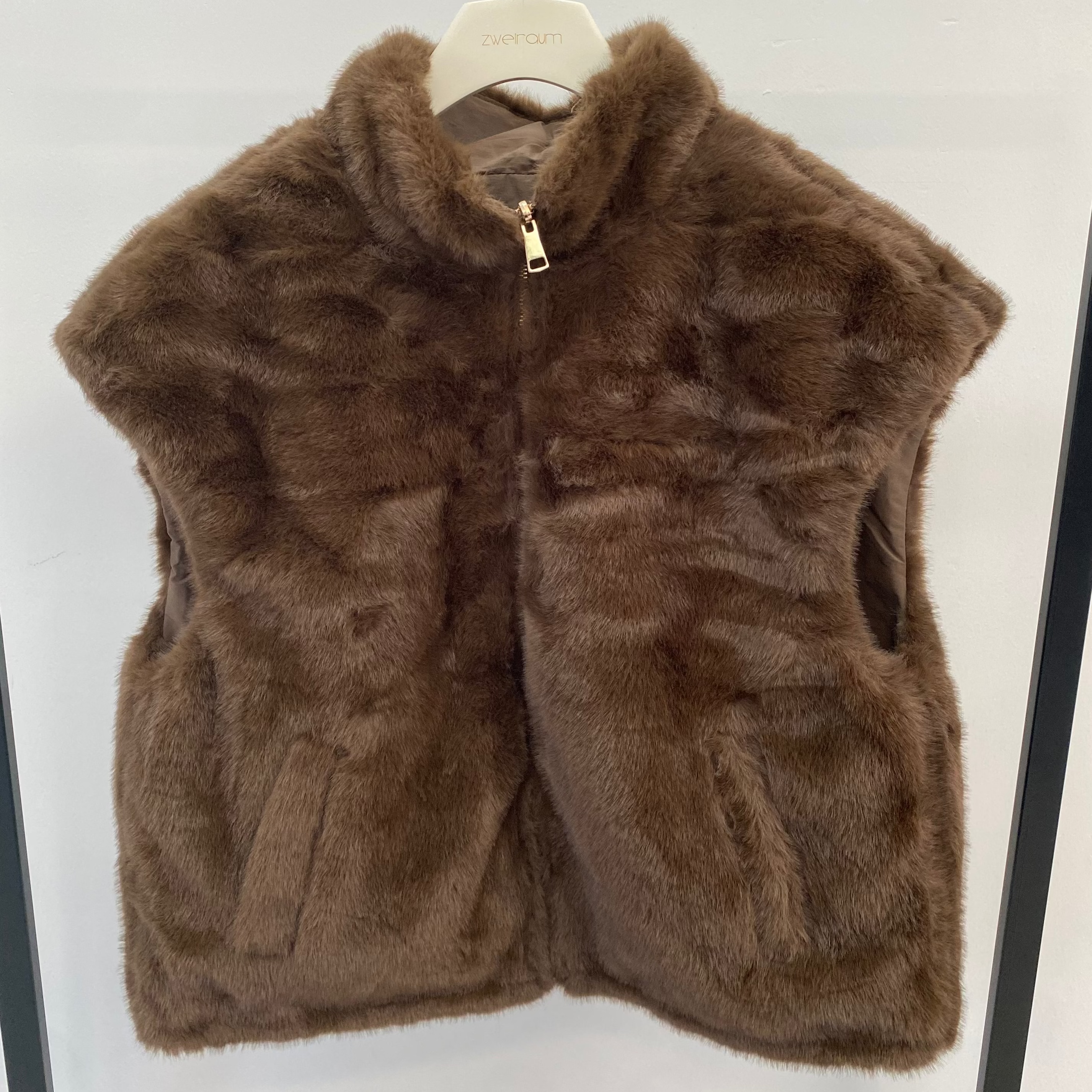 Faux Fur Weste zum Wenden