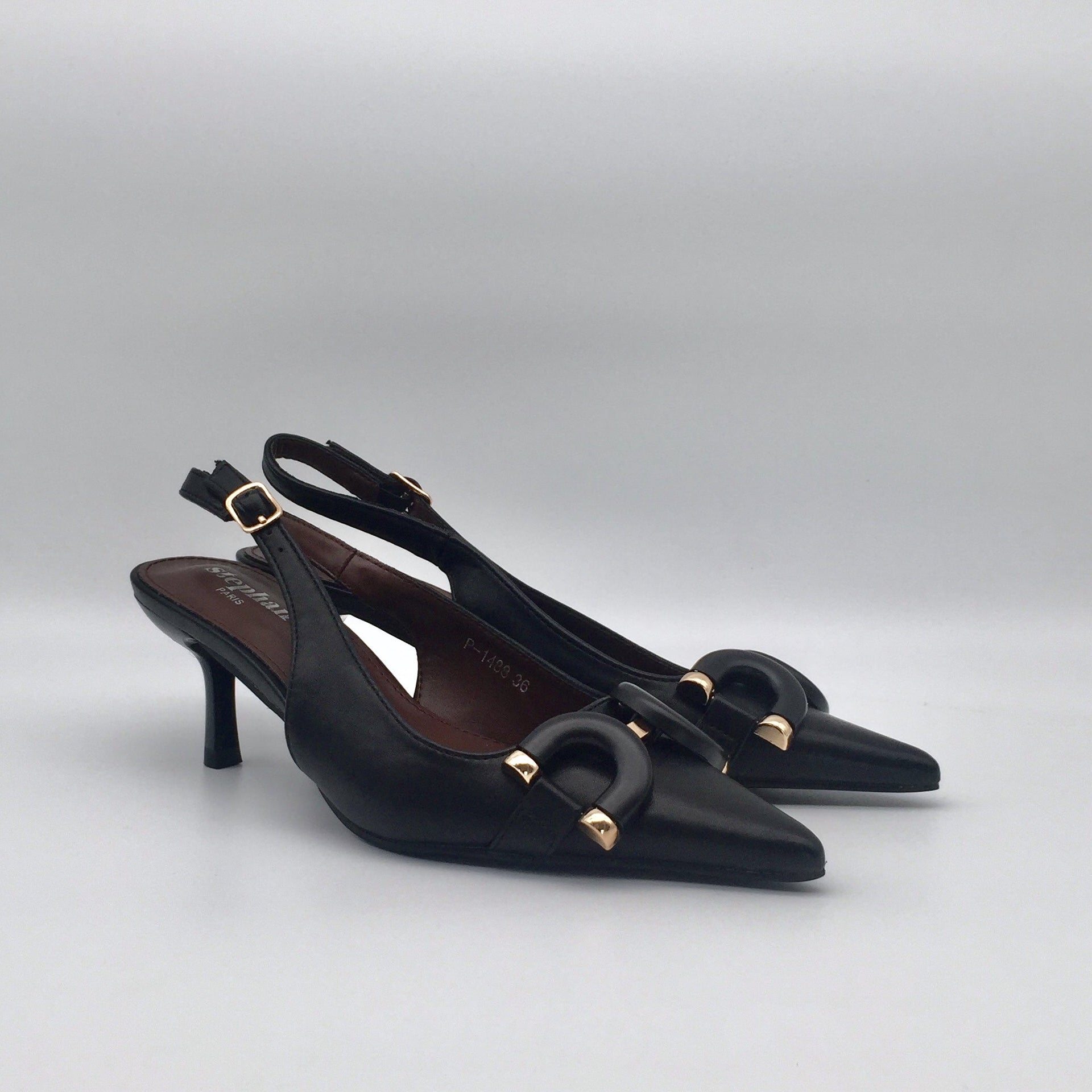 Sling Pumps mit Schnalle