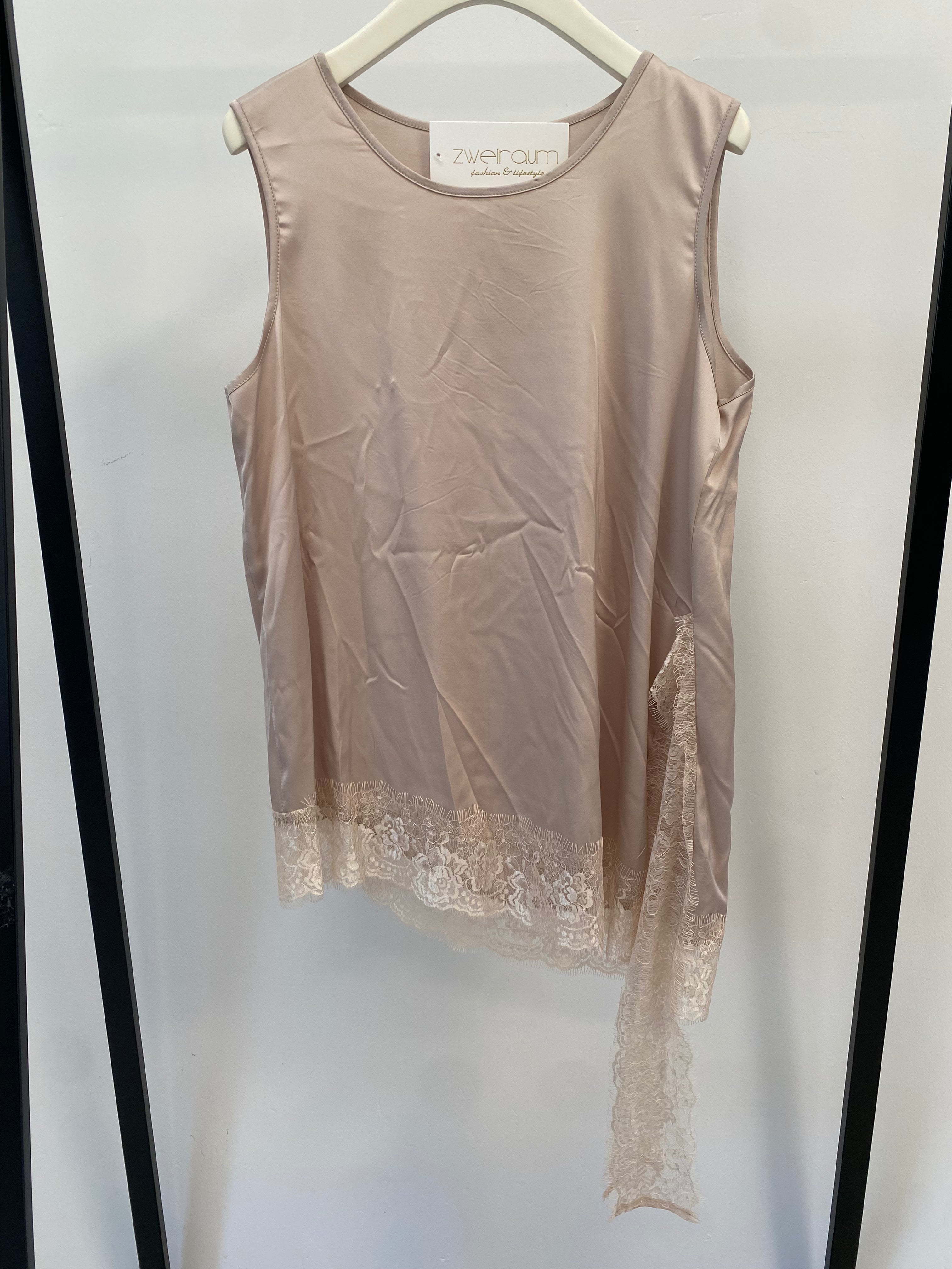 Long Oberteil Silky Lace Trim