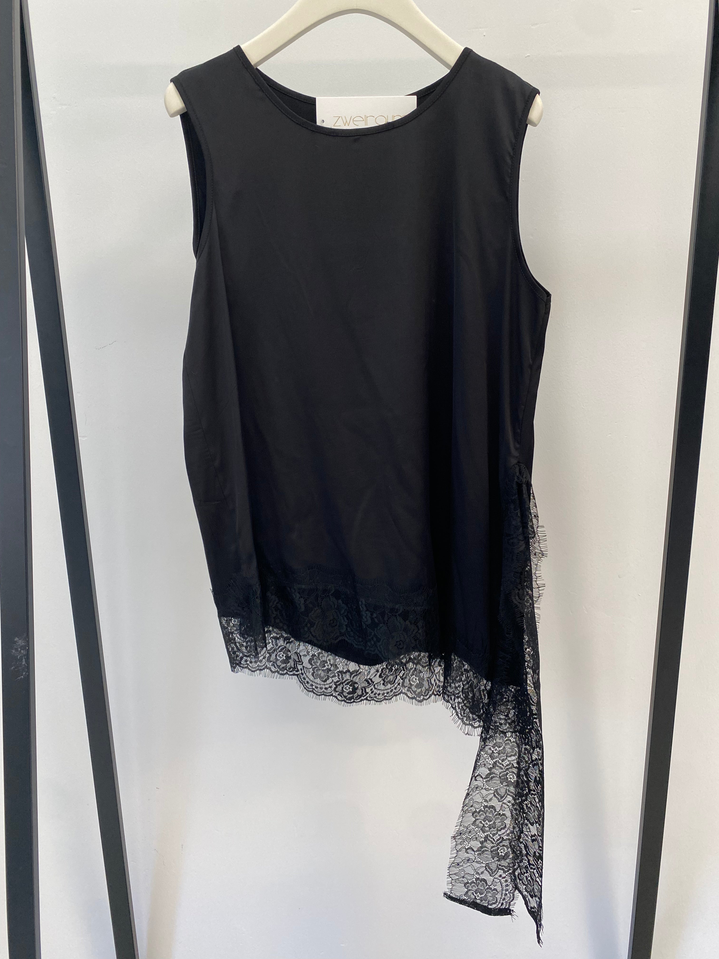 Long Oberteil Silky Lace Trim