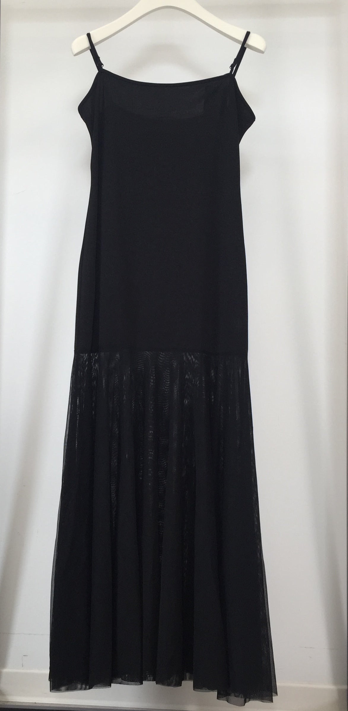 Fitted Spaghettikleid mit Tüll