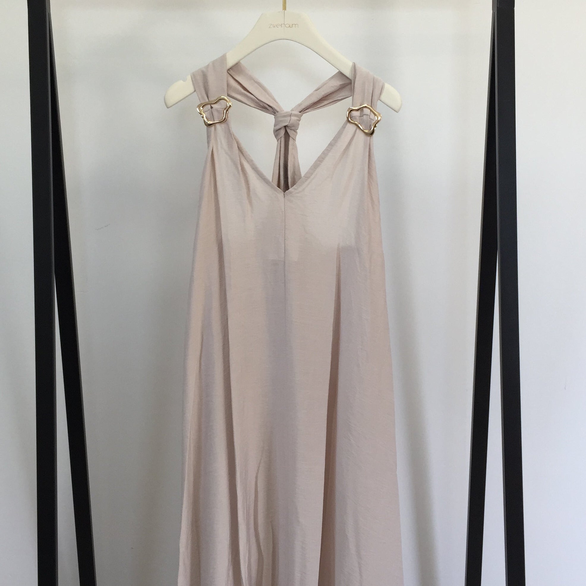 Long Kleid Golden Detail