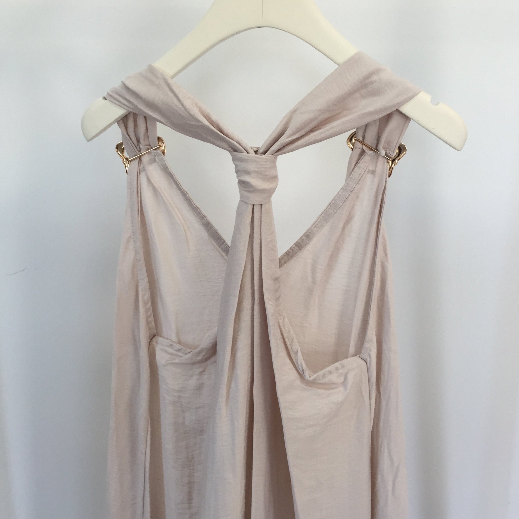 Long Kleid Golden Detail