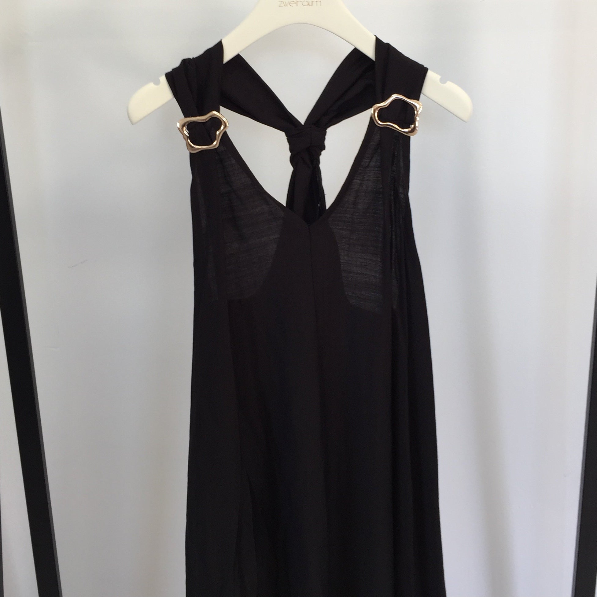Long Kleid Golden Detail
