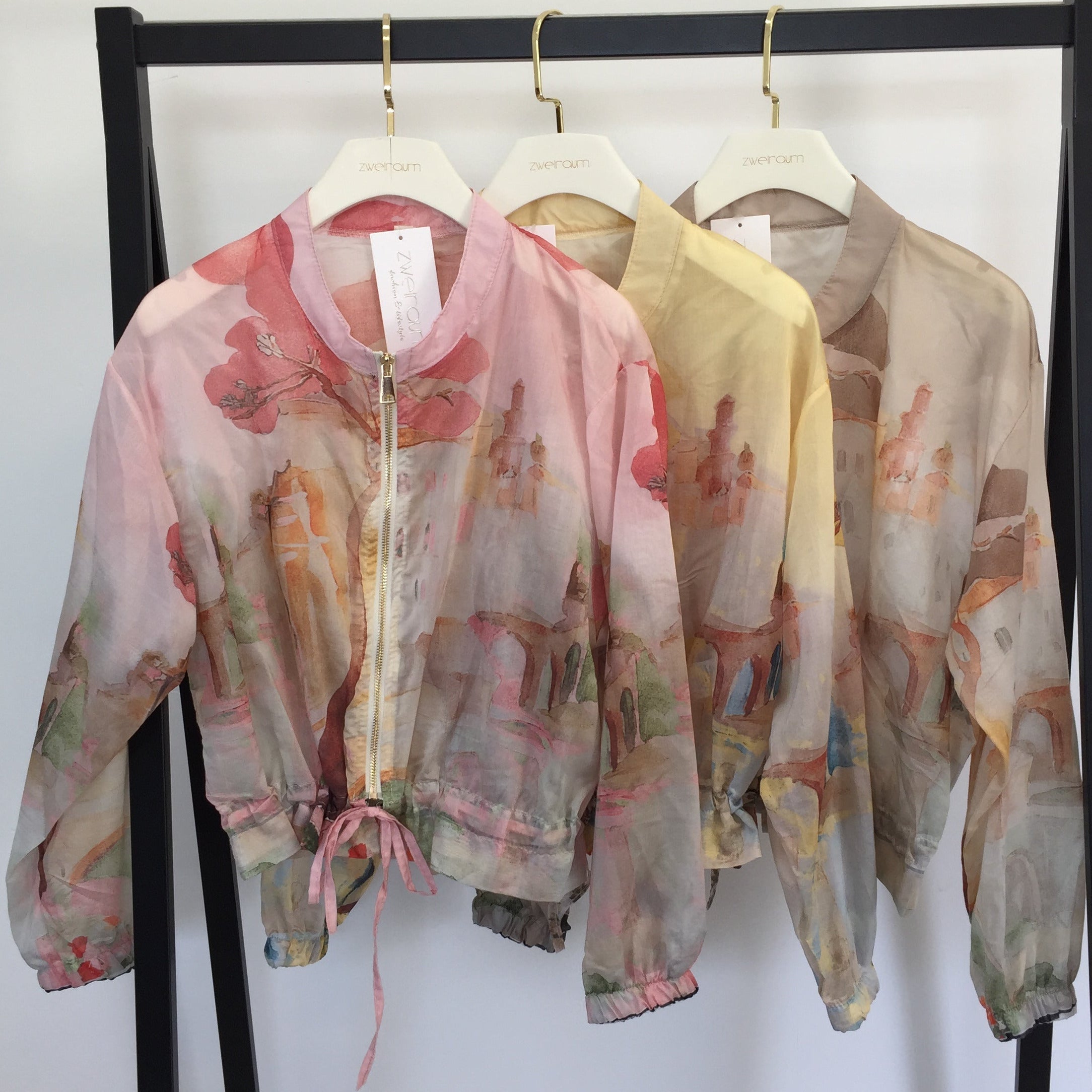 Jacke Sheer Print