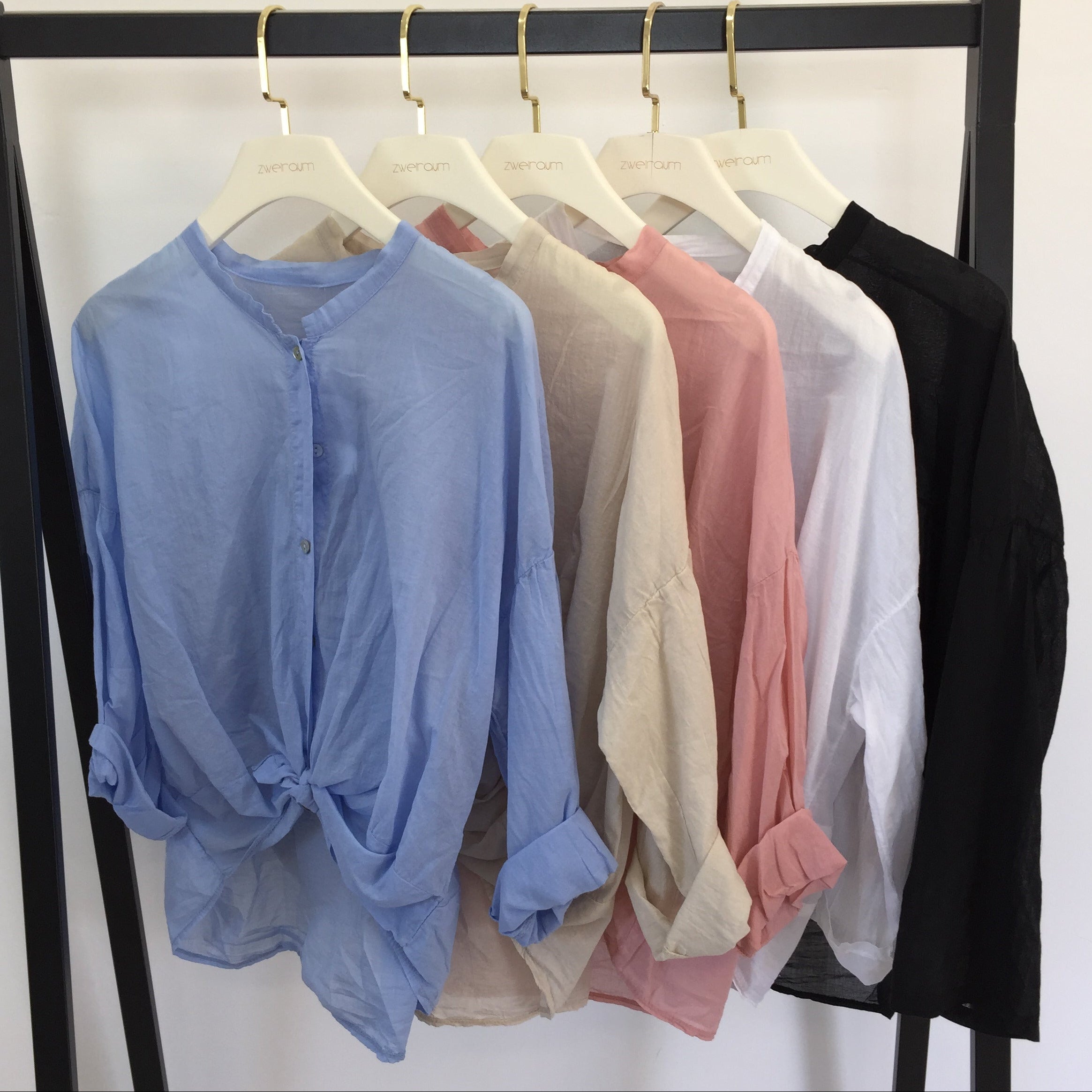 Midi Bluse Transparent