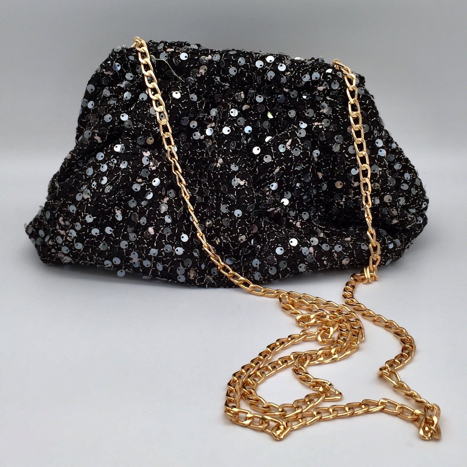 Clutch Pailletten Tasche