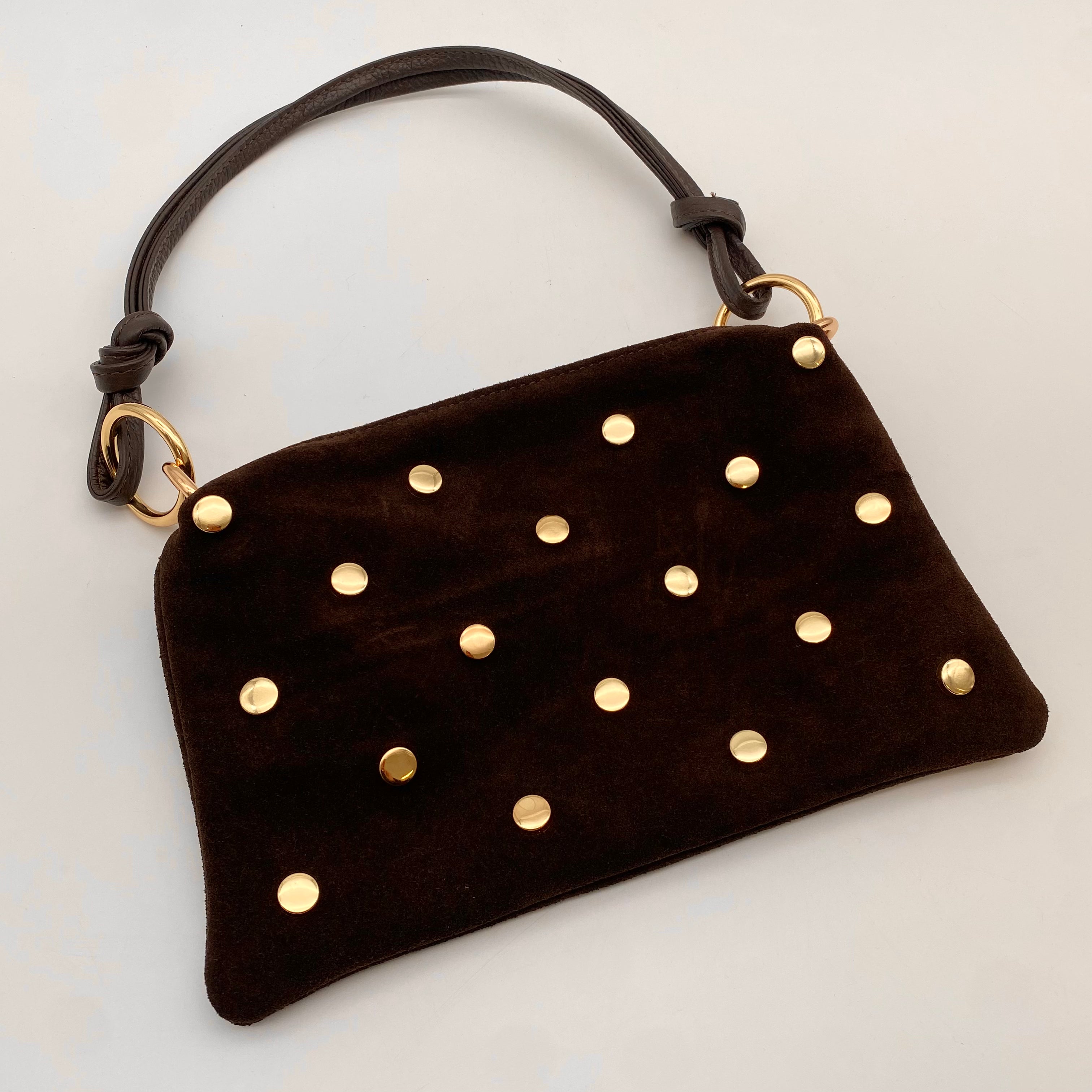 Midi Flat Bag mit Nieten