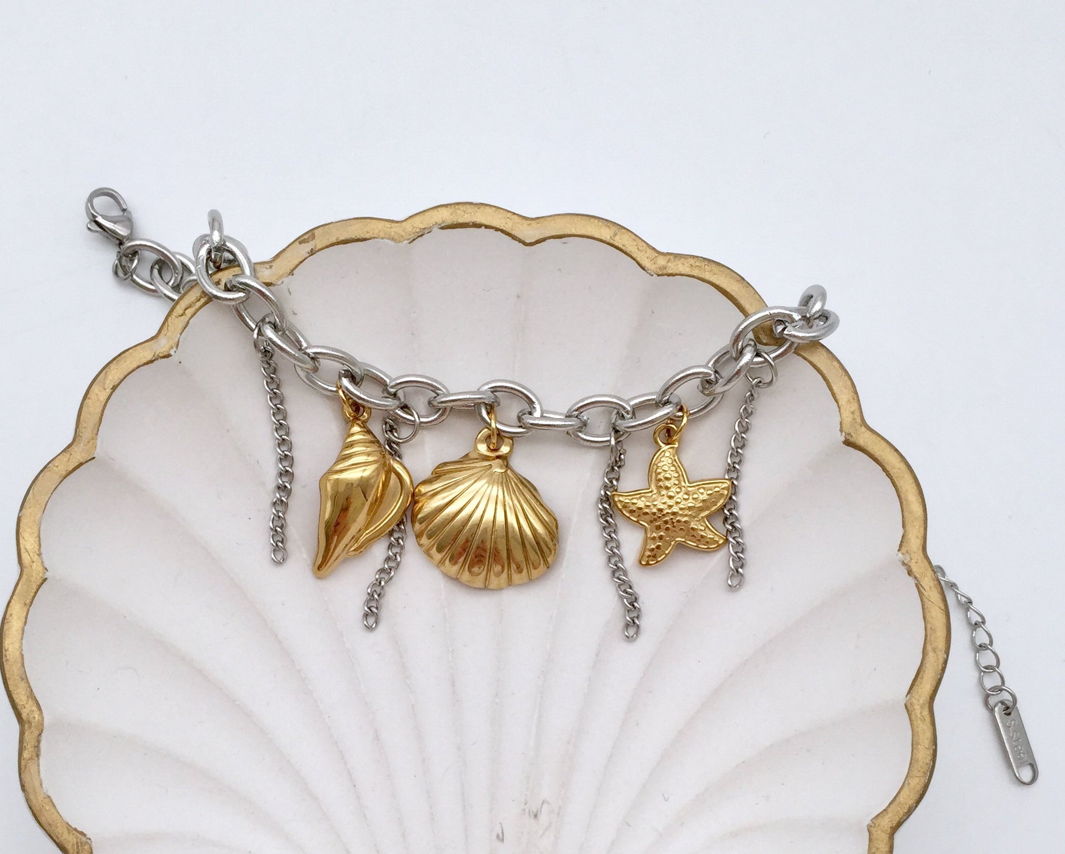 Armkette Sea Shells & Hanging Chains