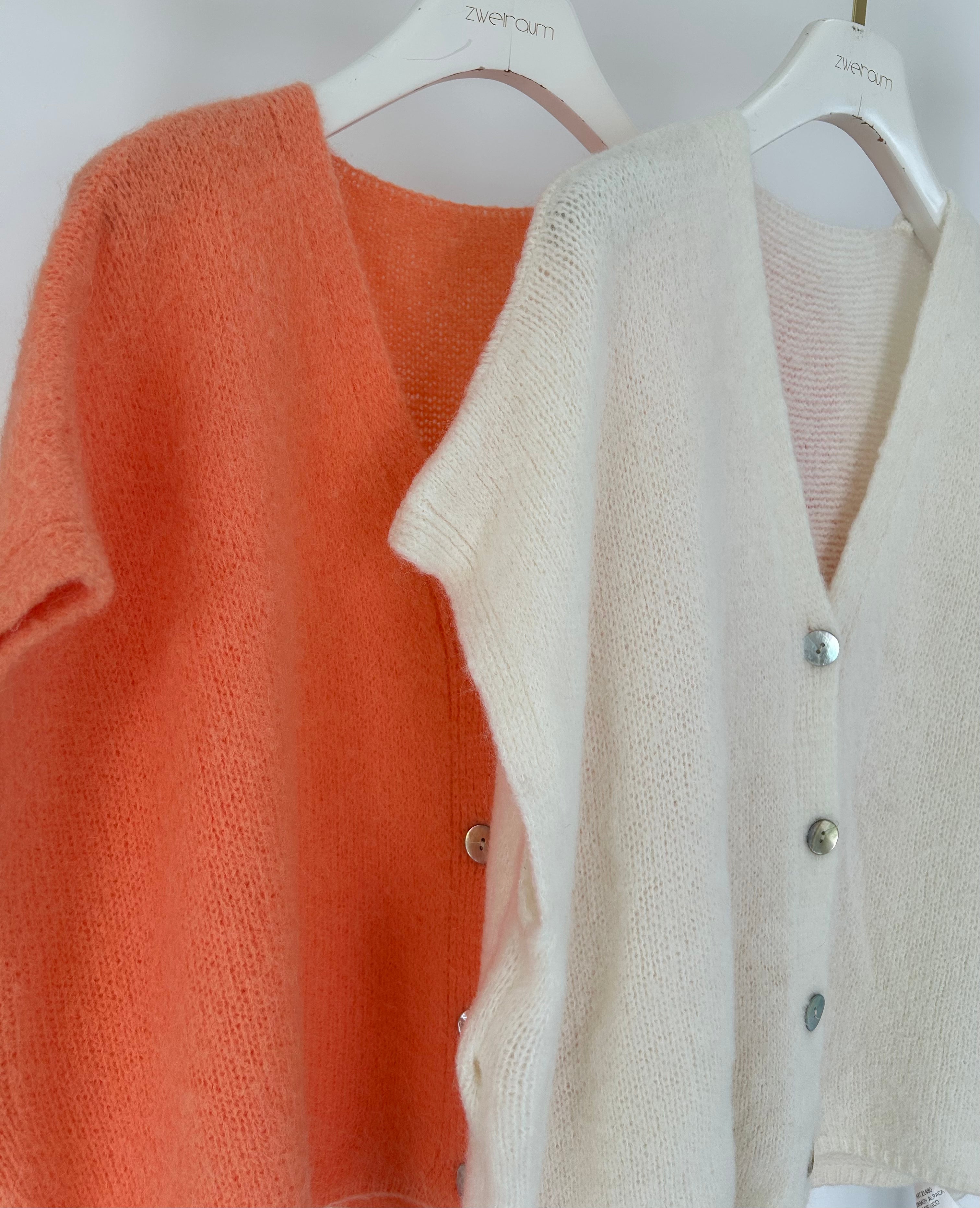 Fine Knit Weste Button